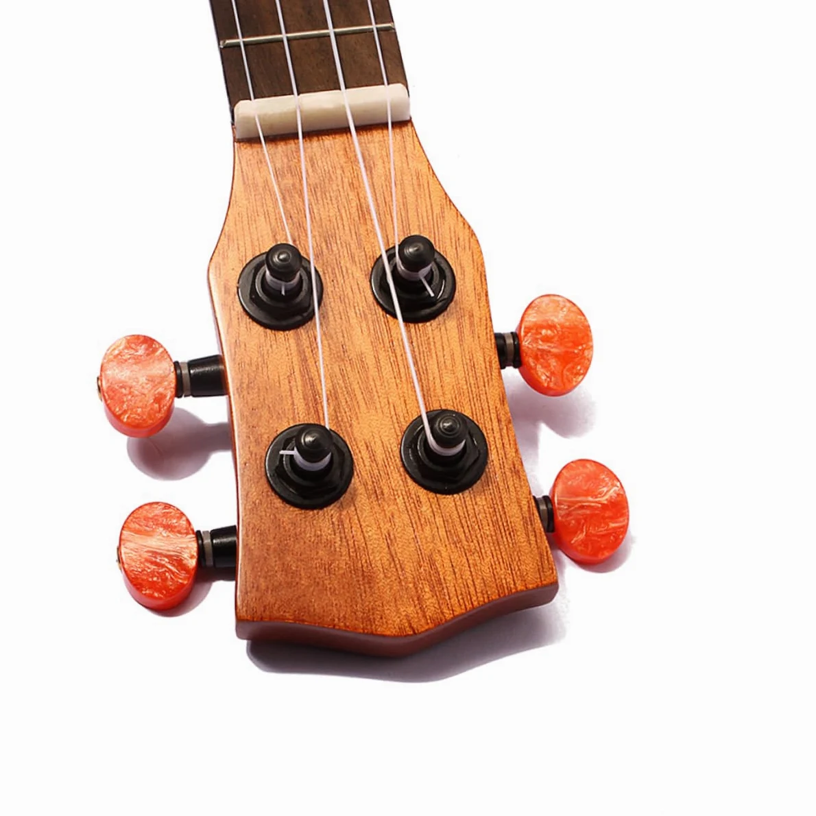 YARNOW 4 Corde Ukulele Soprano Massello e Sapele con Tastiera Palissandro Strumento Corde con Foro Uscita Dimensioni Compatte per Insegnare AI