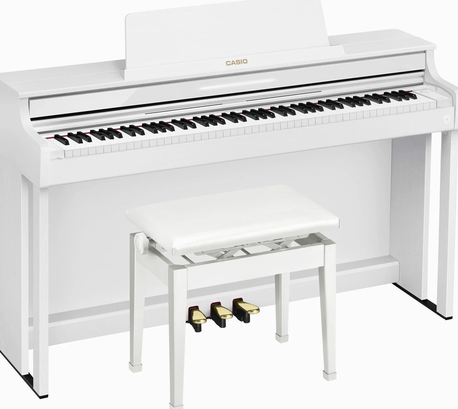 Casio AP-550 Celviano - Pianoforte verticale digitale, colore: Bianco
