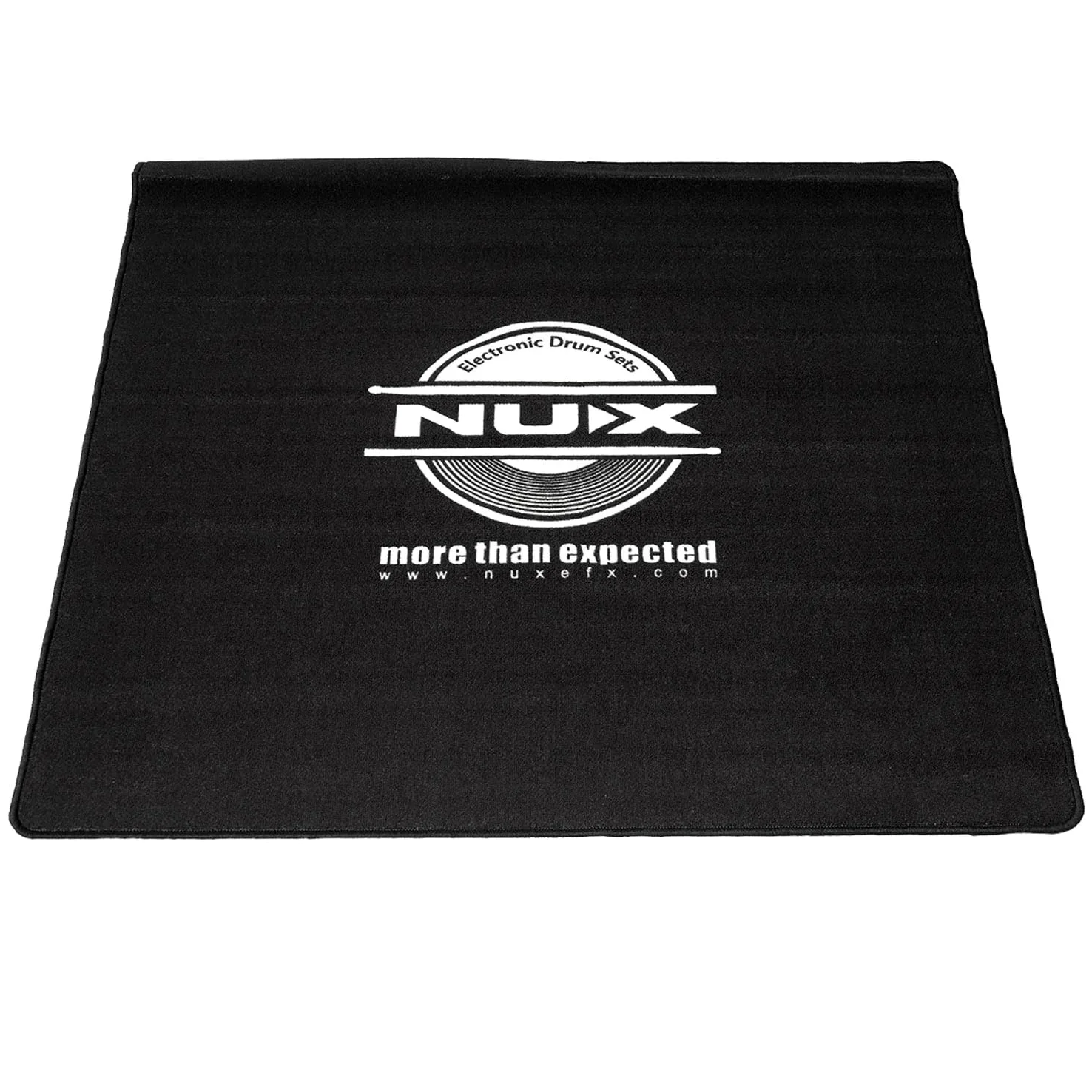 Nux - Tappeto per batteria, 130 x 130 cm, colore: Nero