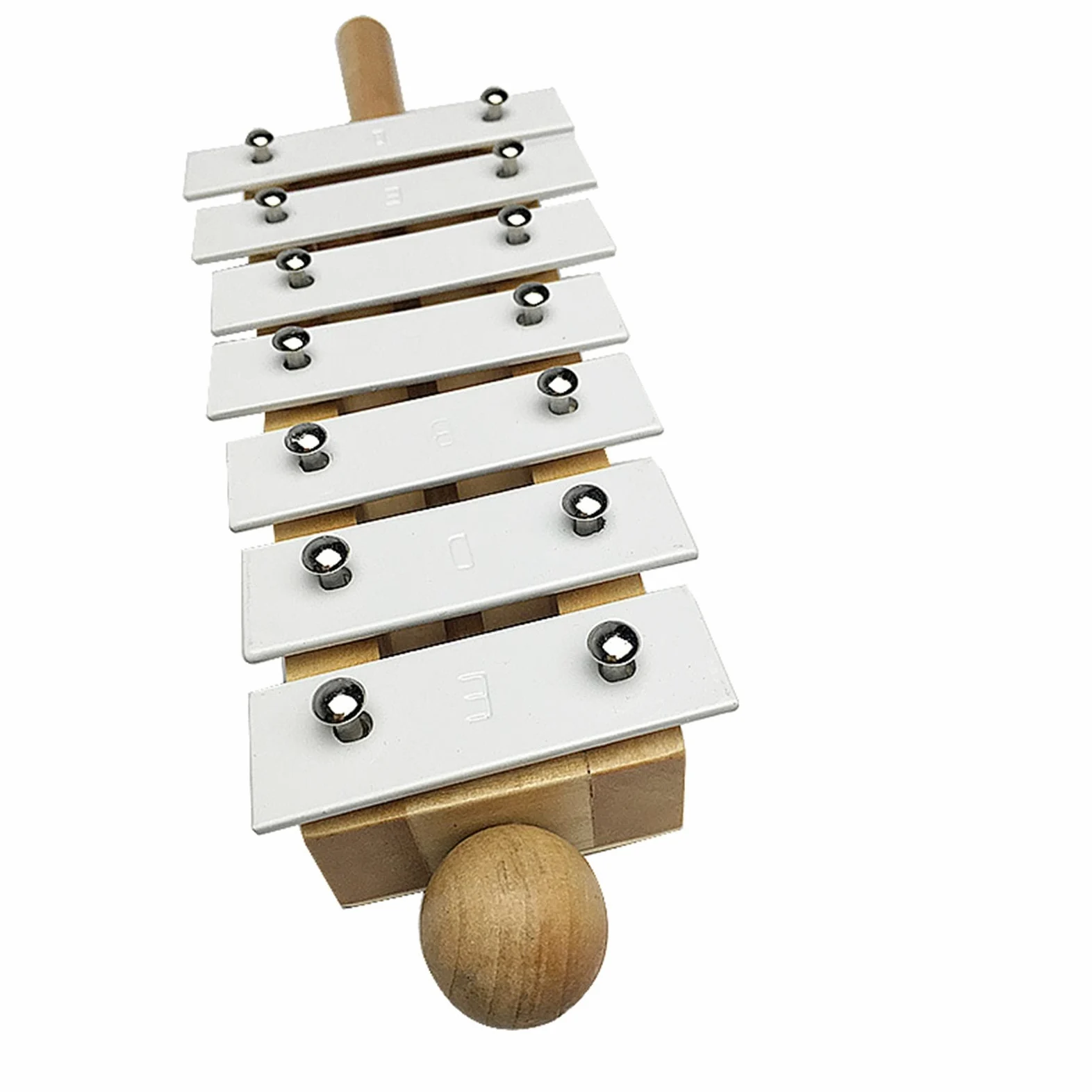 Il Musicista di Pianoforte con Piastra in Alluminio A 7 Toni Batte Il Pianoforte con Il Proprio Manico di Legno per Battere Il Pianoforte E Suonare Il Pianoforte xilofone Musical