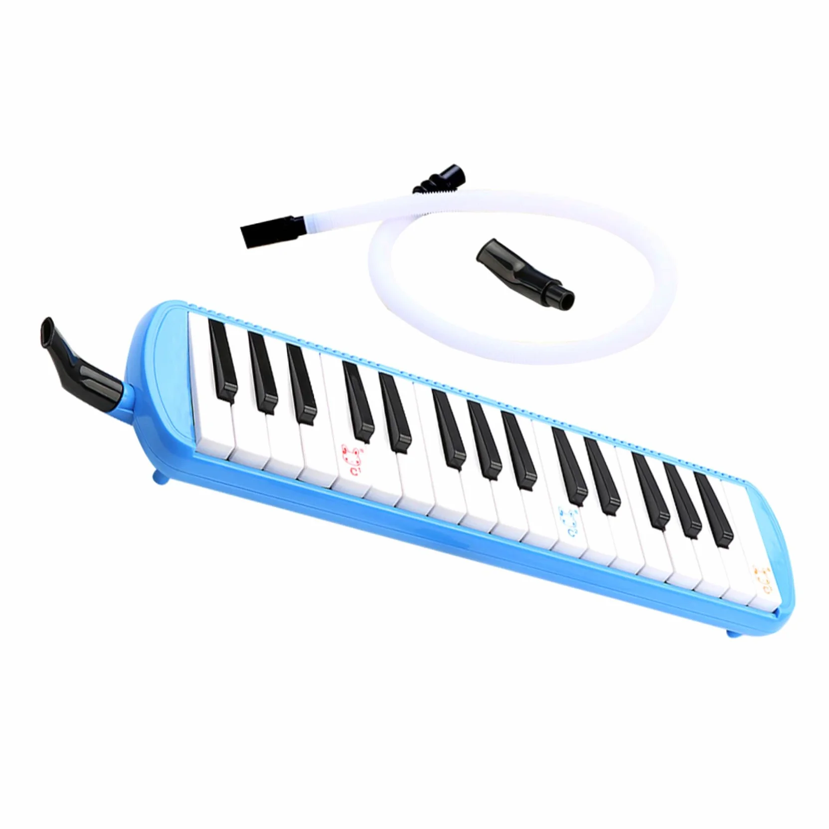 POPETPOP Melodica Tasti per Principianti con Tubo Bocchino Tastiera Portatile Leggera e Colorata Strumento Musicale Elettronico con Effetti Sonori Integrati per Pratica e Performance