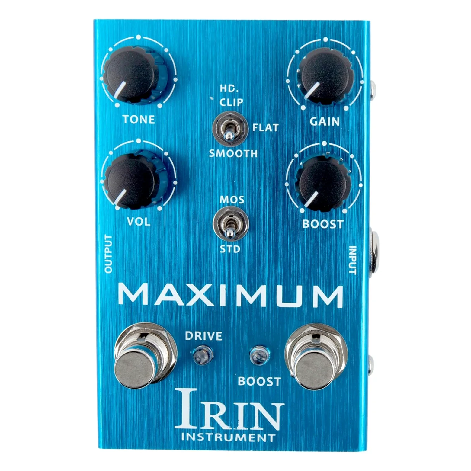 IRIN - Pedale per effetti per chitarra, overdrive distorsione a dieci segmenti, equalizzatore per effetti per chitarra elettrica e basso (B)