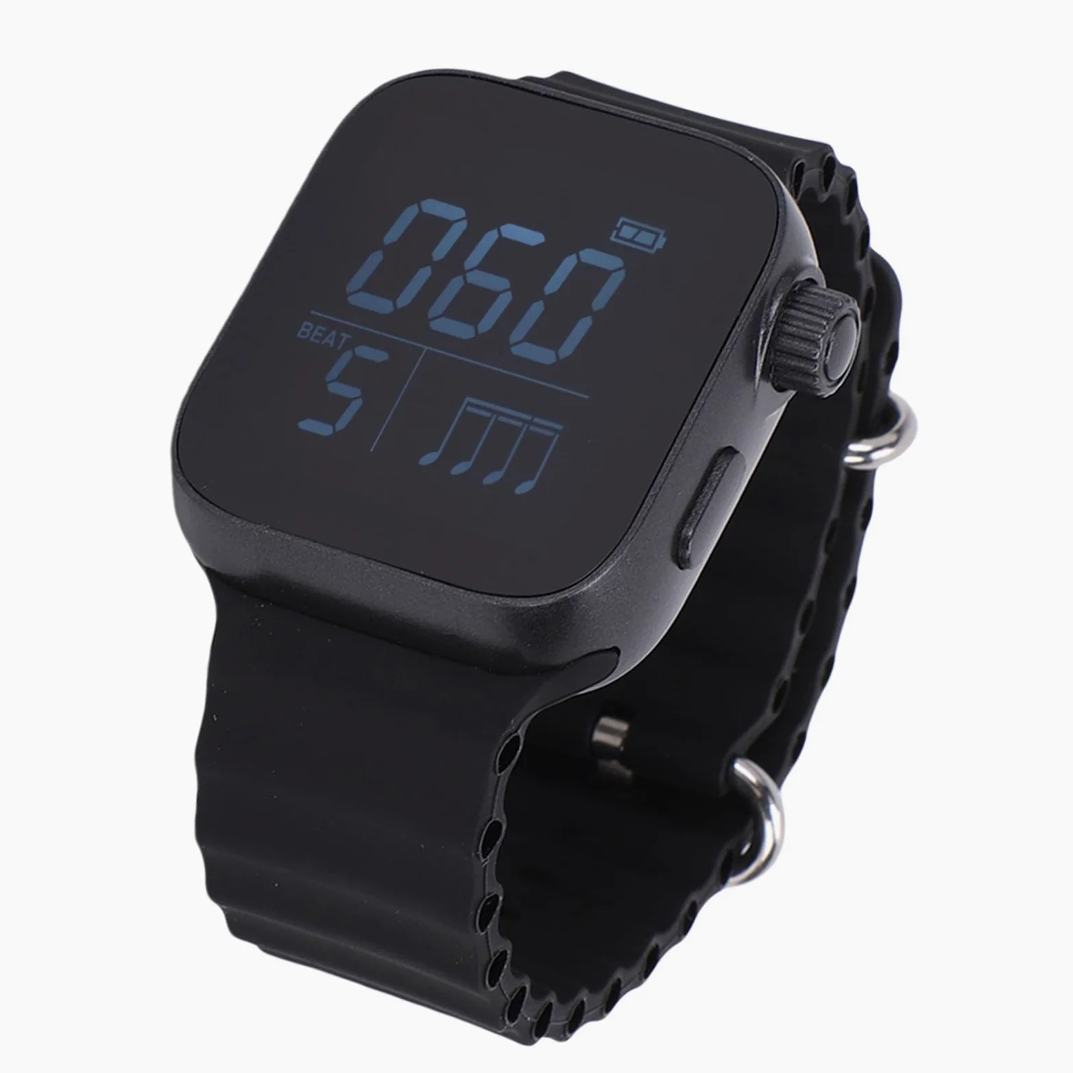 Bewinner Orologio Metronomo Vibrante, Metronomo Elettronico Indossabile Regolabile 40-240 BPM con modalità Sportiva Display LCD Metronomo da Polso Ricaricabile per Musicisti Fitness