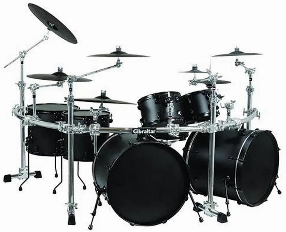 Gibraltar Sistema Rack 4-pole curved Power Rack con 4 montanti, barre curve orizzontali Chrome Series GCS-450C