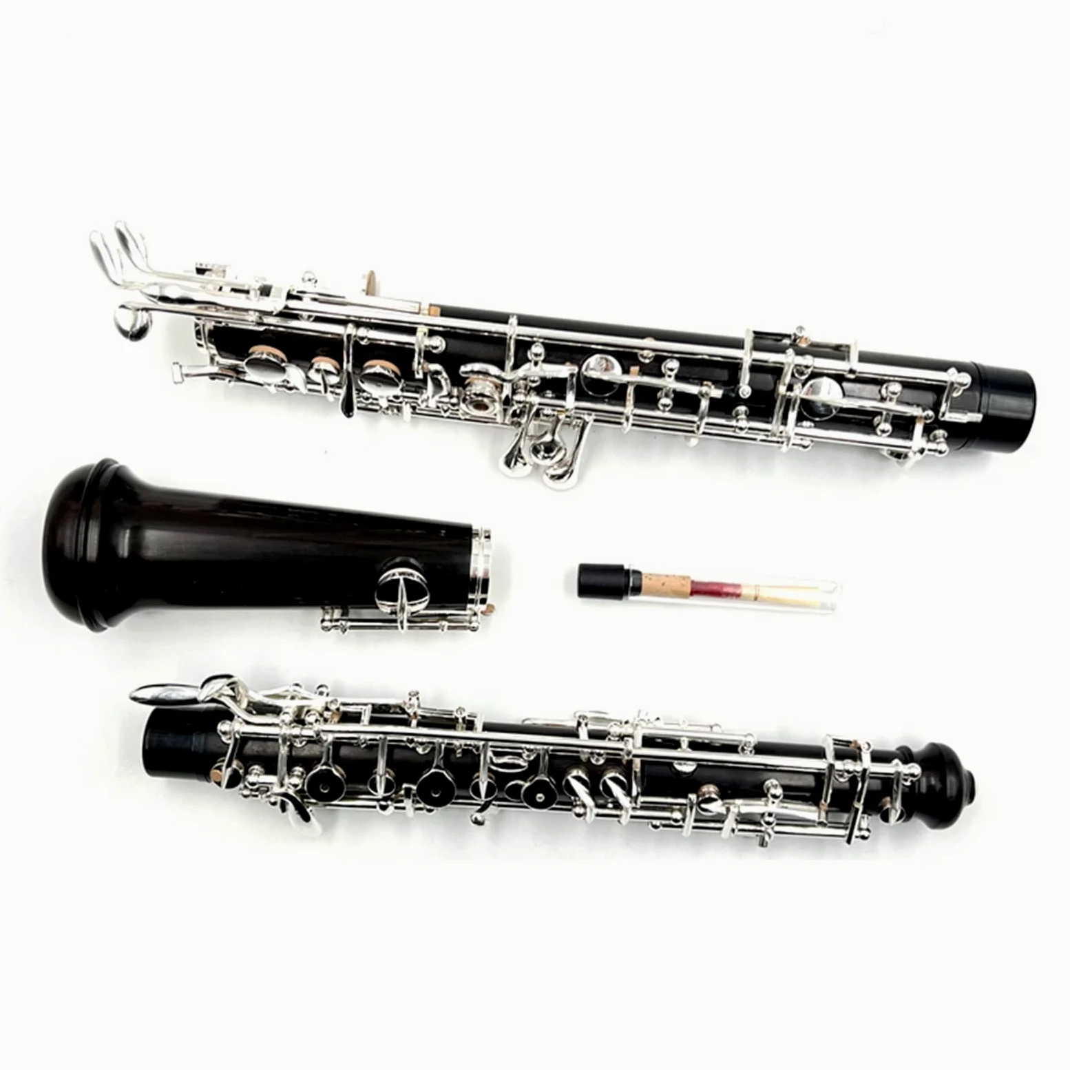 Oboe Pulsante Argentato Oboe Strumento Musicale Studente Tipo di Performance Professionale Ebano Automatico Oboe