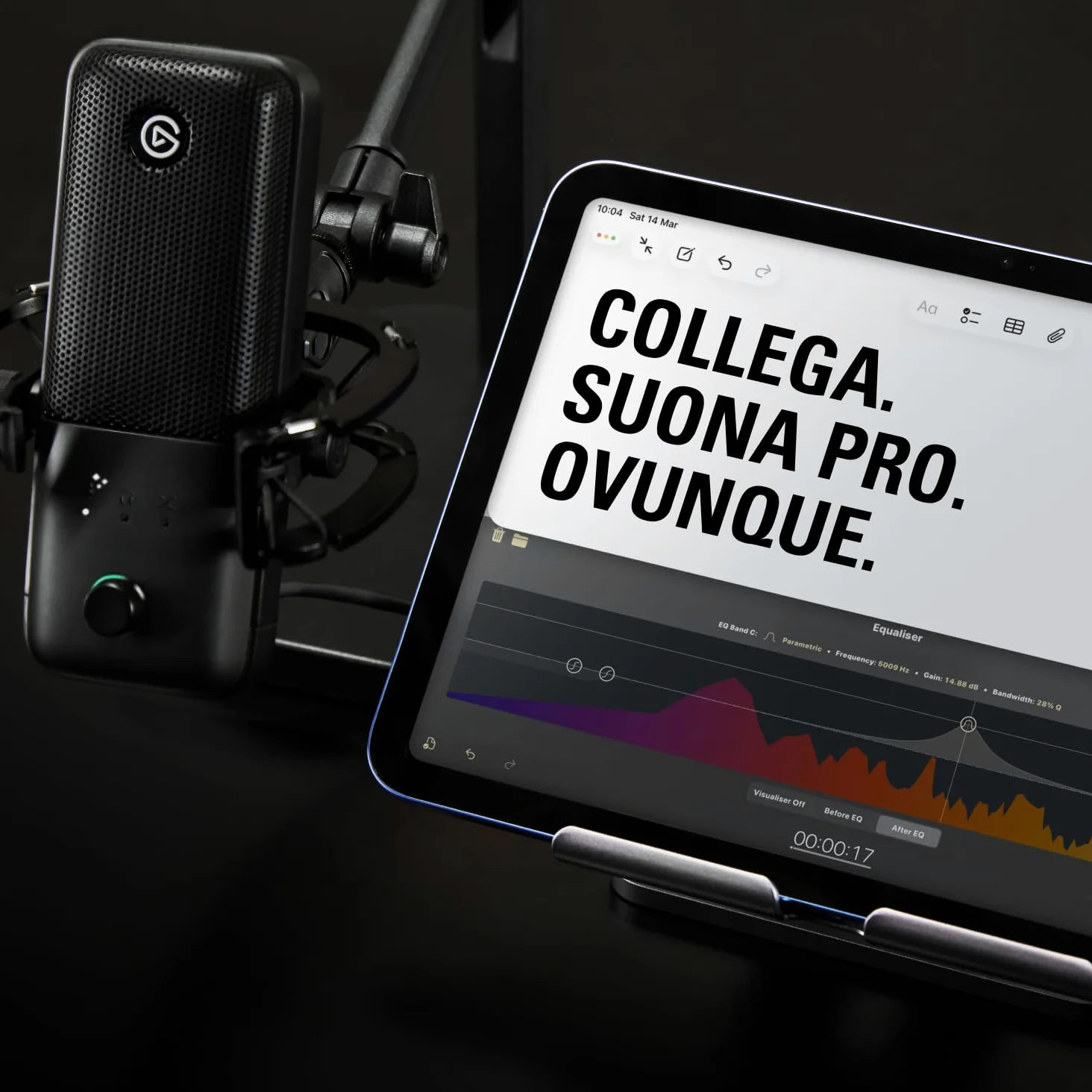 Elgato Wave:3 MK.2 – Microfono a condensatore USB premium per streaming e podcasting con Wave FX Processor, DSP integrato, Clipguard 2.0 e VST inserts – Funziona su PC e Mac