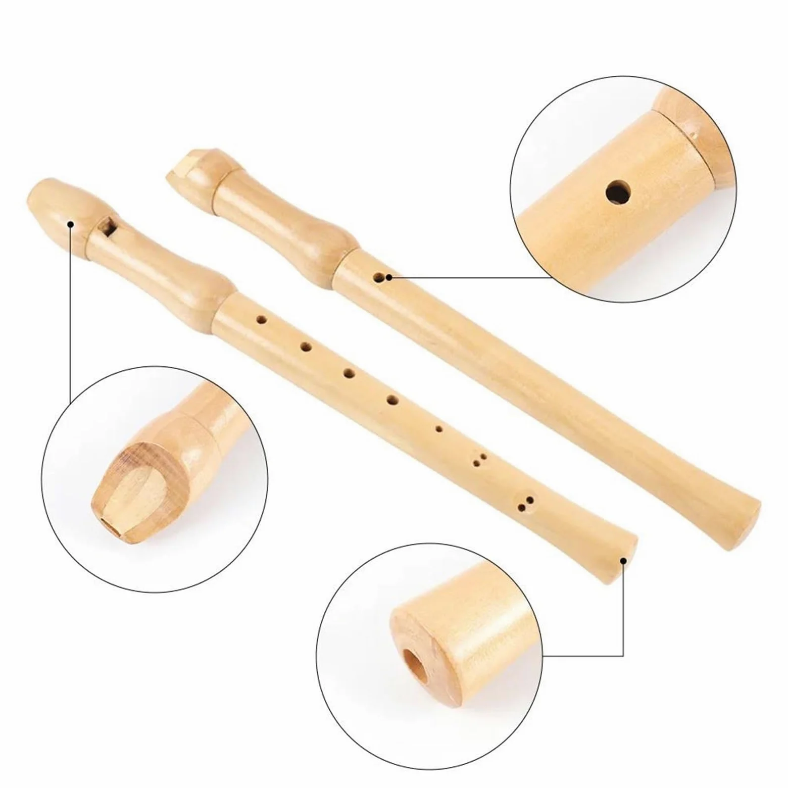 Flauto Dolce Professionale Flauto Dolce Soprano In Legno A 8 Fori (chiave Di Do) Diteggiatura Tedesca