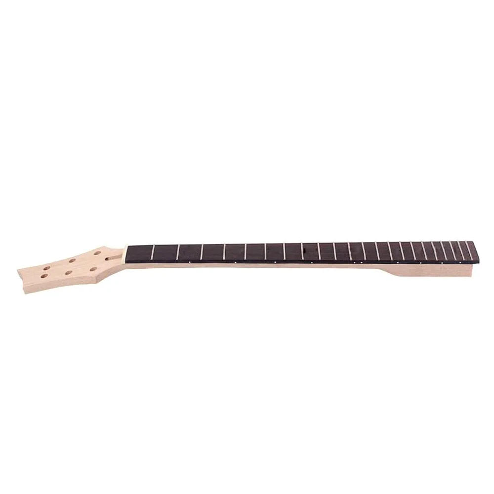 Alnicov Chitarra elettrica collo 22 tasti tastiera in palissandro 25,5 pollici sostituzione chitarra elettrica incompiuta