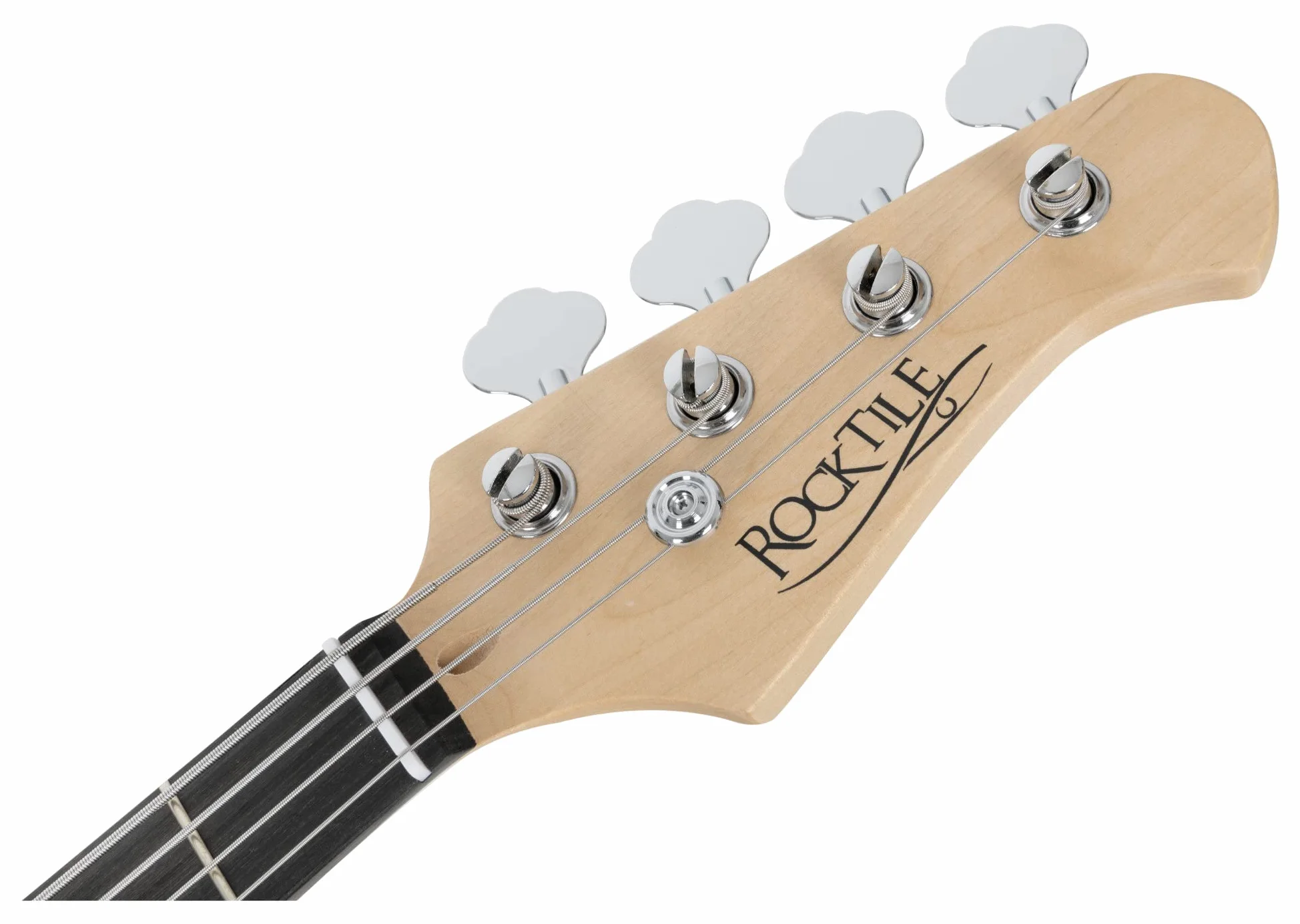 Rocktile Pro JB-30BK 70's Deluxe E-Bass Black Set incl. Gigbag, 20 tasti | Jazz-Style E-Bass, 2 Single-Coil Pickup, 2 controlli volume/ 1 controllo tono, Tastiera: Engineered Wood, Manico: Acero, 5 mm
