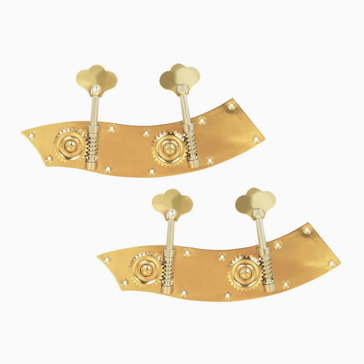 Mikikit Pomelli per Accordatore Doppio Basso 2 Pezzi in Lega di Rame Colore Oro per Fissare e Migliorare Suono delle Corde del Contrabbasso