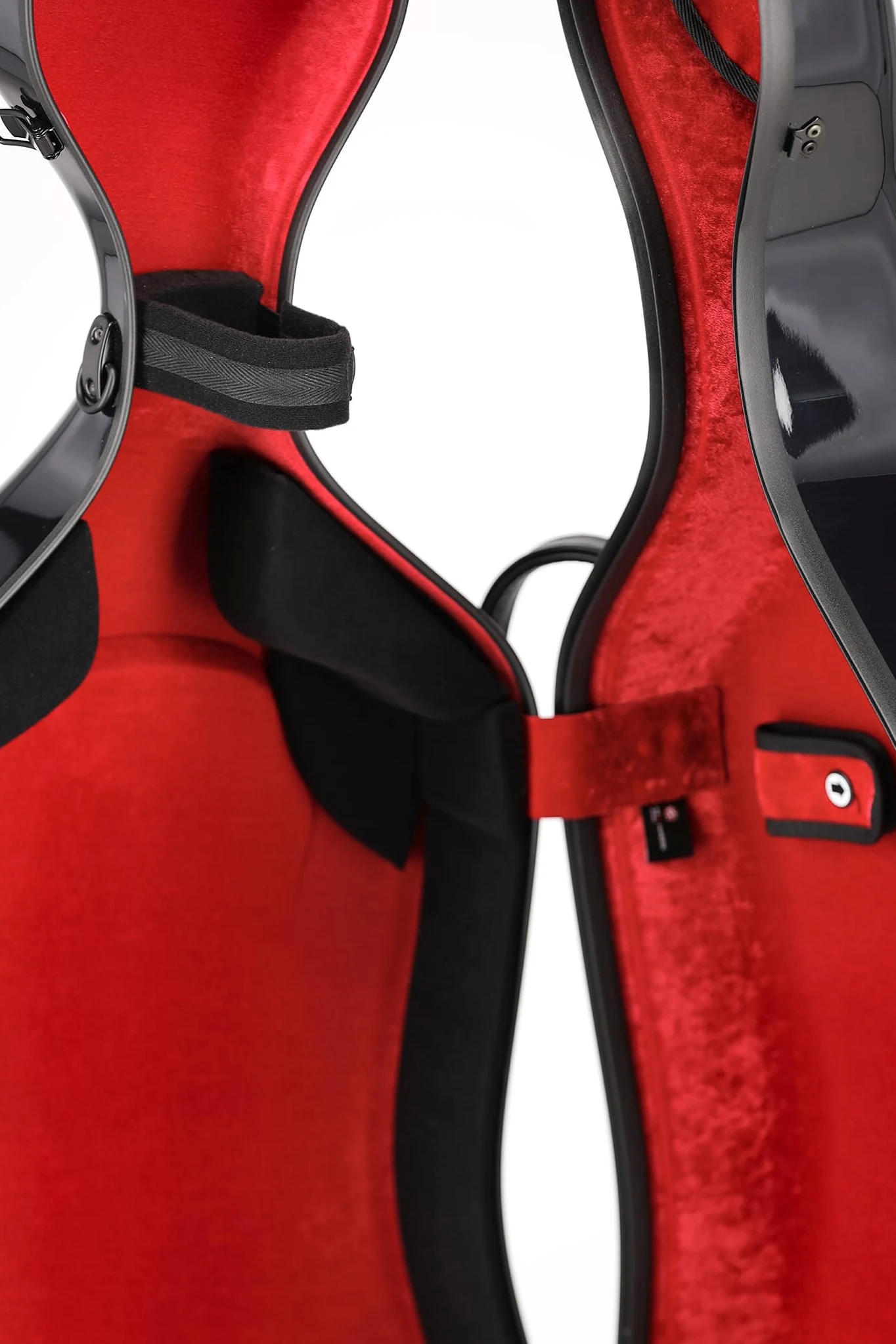 Gewa Astuccio per Violoncello AIR 3,9 kg, nero/bordeaux, Made in Germania, estremamente infrangibile, migliori proprietà di isolamento