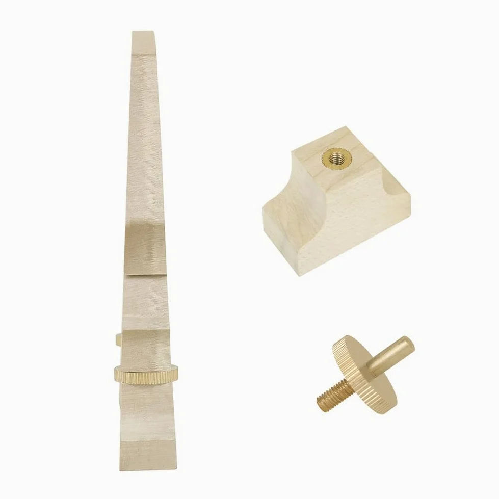 Ponte per Contrabbasso Regolabile Viti in Ottone in Legno di Acero Ponte per Contrabbasso 4/4 3/4 1/2 1/4 1/8 Accessori per Contrabbasso(4/4)