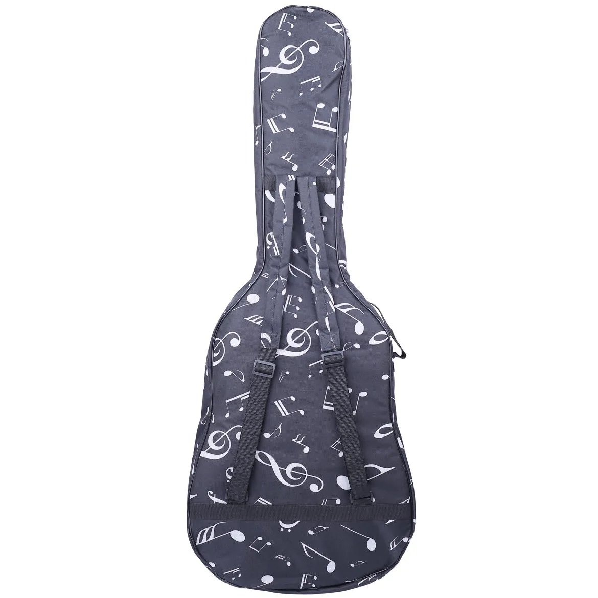 Kingpoint, borsa per chitarra in tessuto Oxford, imbottita, con spallacci, Music Notes Pattern