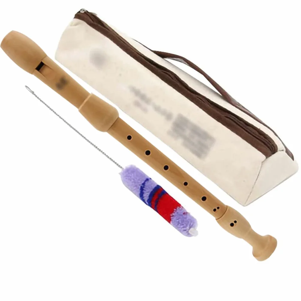 Flauto dolce contralto barocco a 8 fori, strumento musicale in legno, ideale per principianti e adulti, con custodia e bastone per la pulizia, flauto professionale per tutti i livelli di abilità