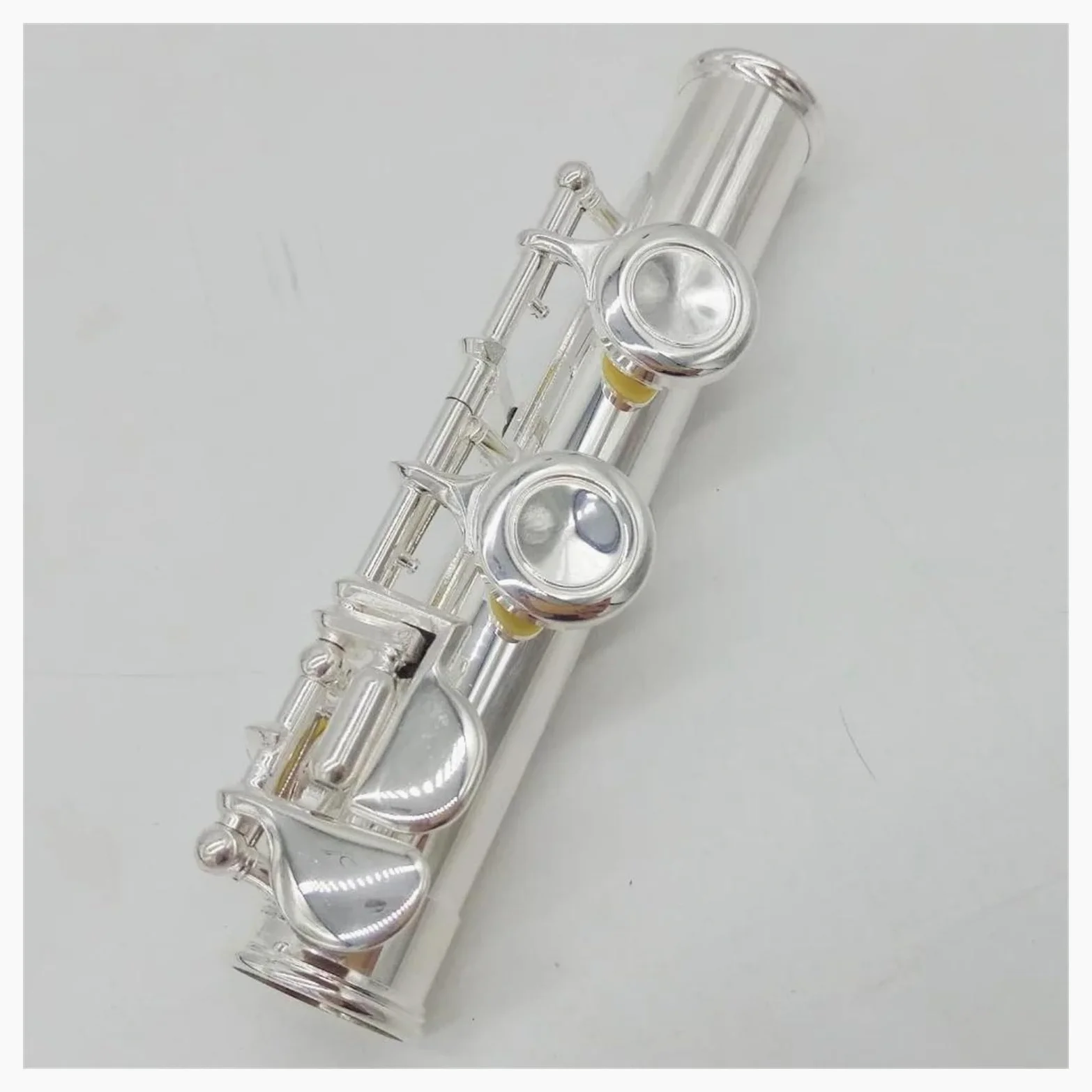 Flauti Placcati In Argento Strumento Per Studenti Flauti Con Testata Curva 16 Fori Chiusi Chiave E Con Custodia Flauto Traverso Kit