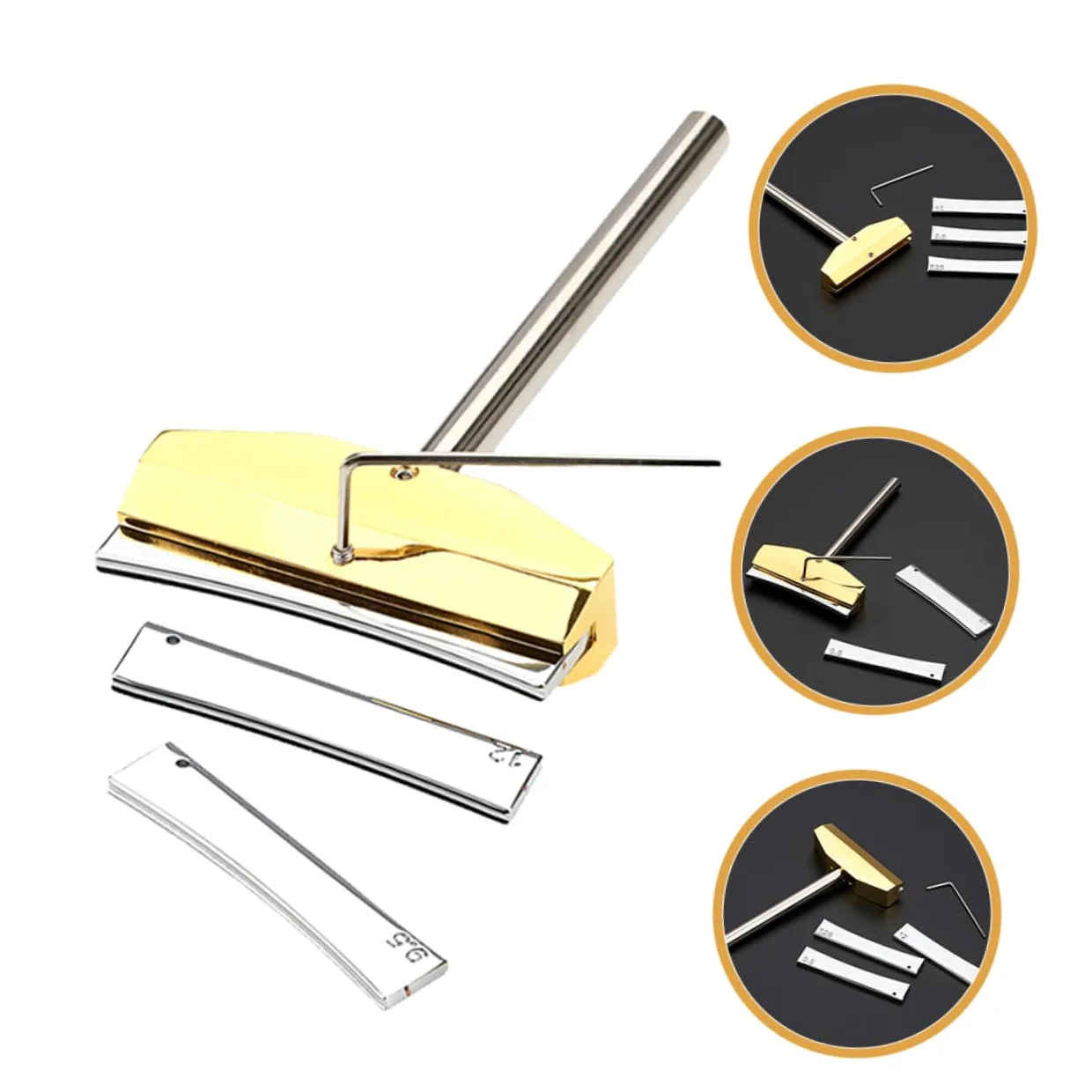Gatuida Strumenti Per Liutaio Pressa Per Punti Di Contatto Per Chitarra e Basso Kit Di Riparazione Per Tastiera Con Accessori Per Manutenzione Di Strumenti Musicali