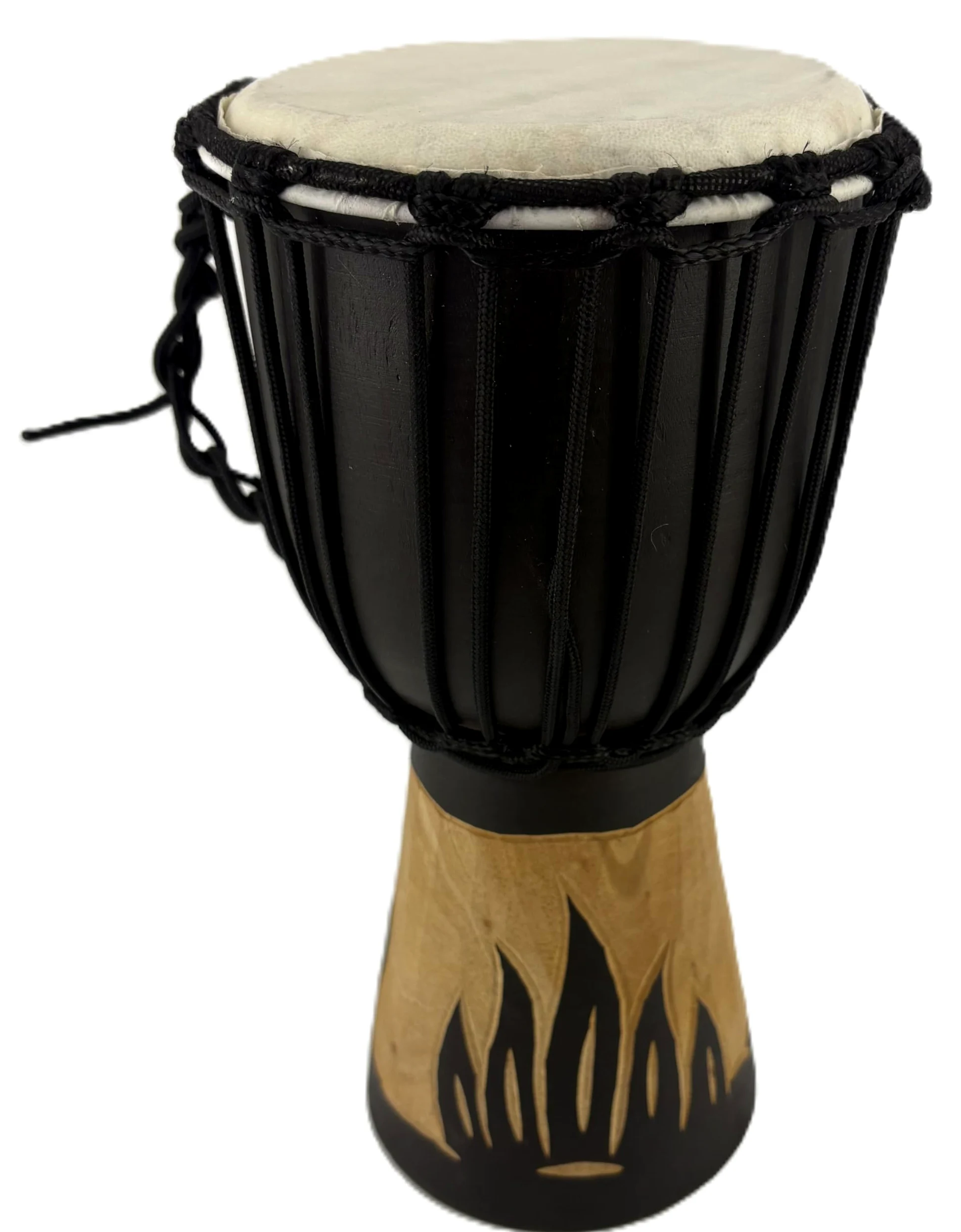 Djembe 30 Cm Per Bambini – Tamburo Africano In Legno Con Pelle Di Capra, Dipinto A Mano – Modello Giraffa M2