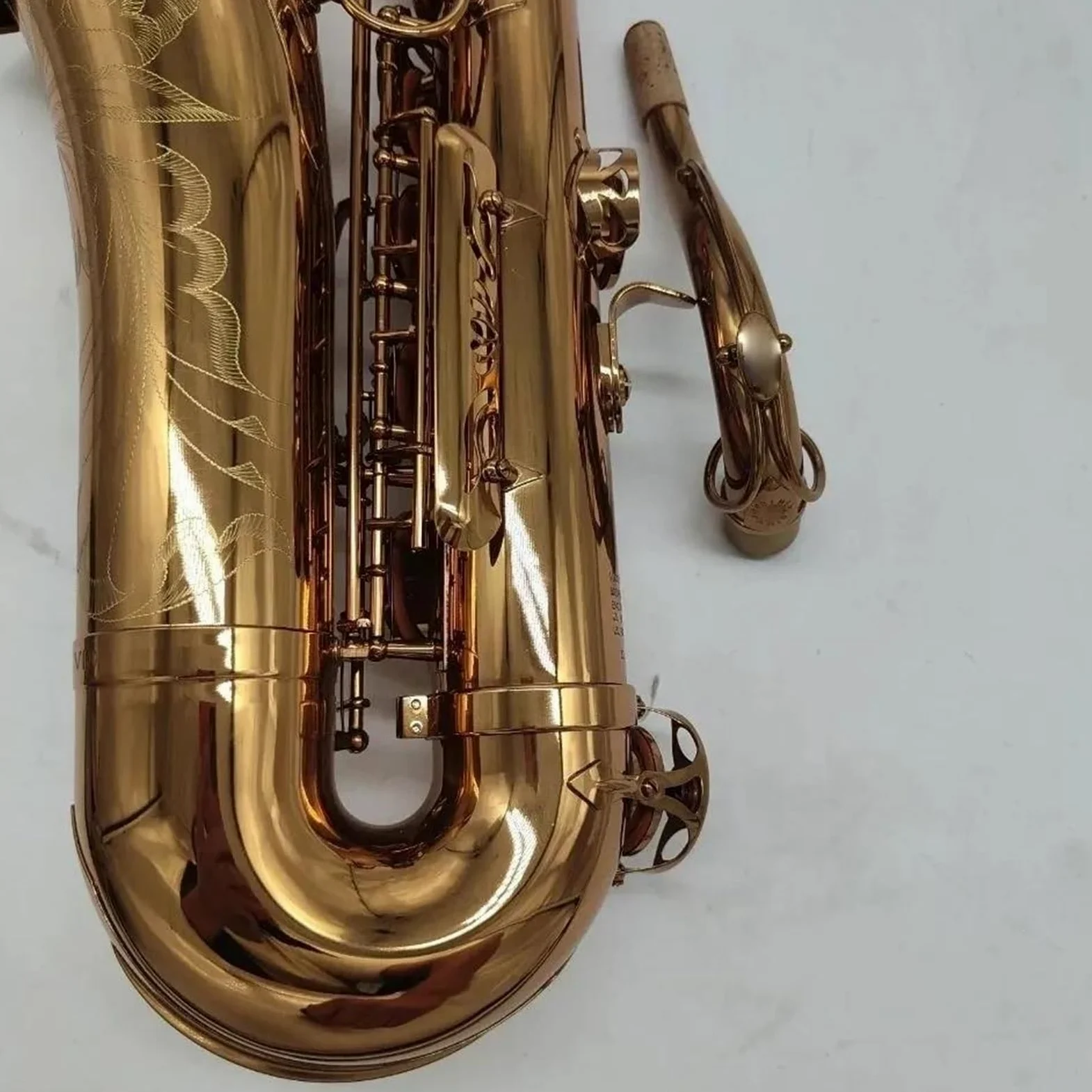 Classico Sassofono Tenore Professionale Bb Strumento Jazz SAX Di Qualità Professionale(Black)