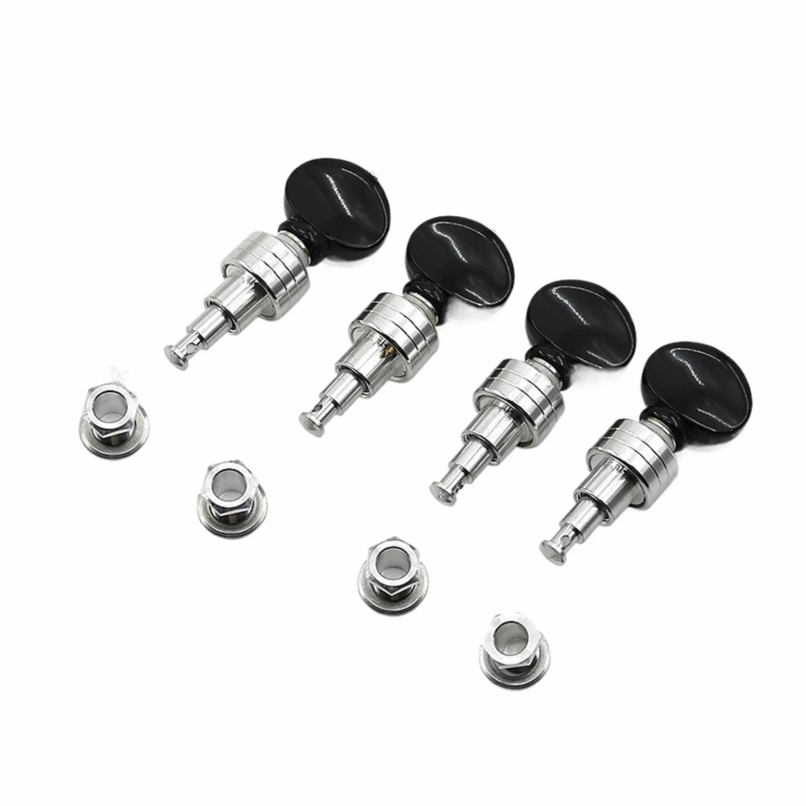 Ukulele nero e argento verticale quasi-pulsante pulsante a corda accessori strumento avvolgitore