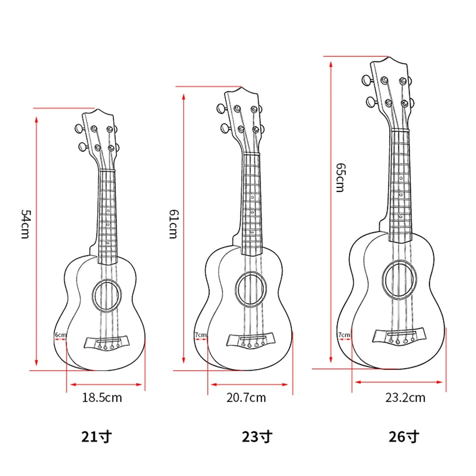 21 Ukulele A 4 Corde Da 23 O 26 Pollici Adatto A Principianti Adulti E Prestazioni Professionali Ukulele