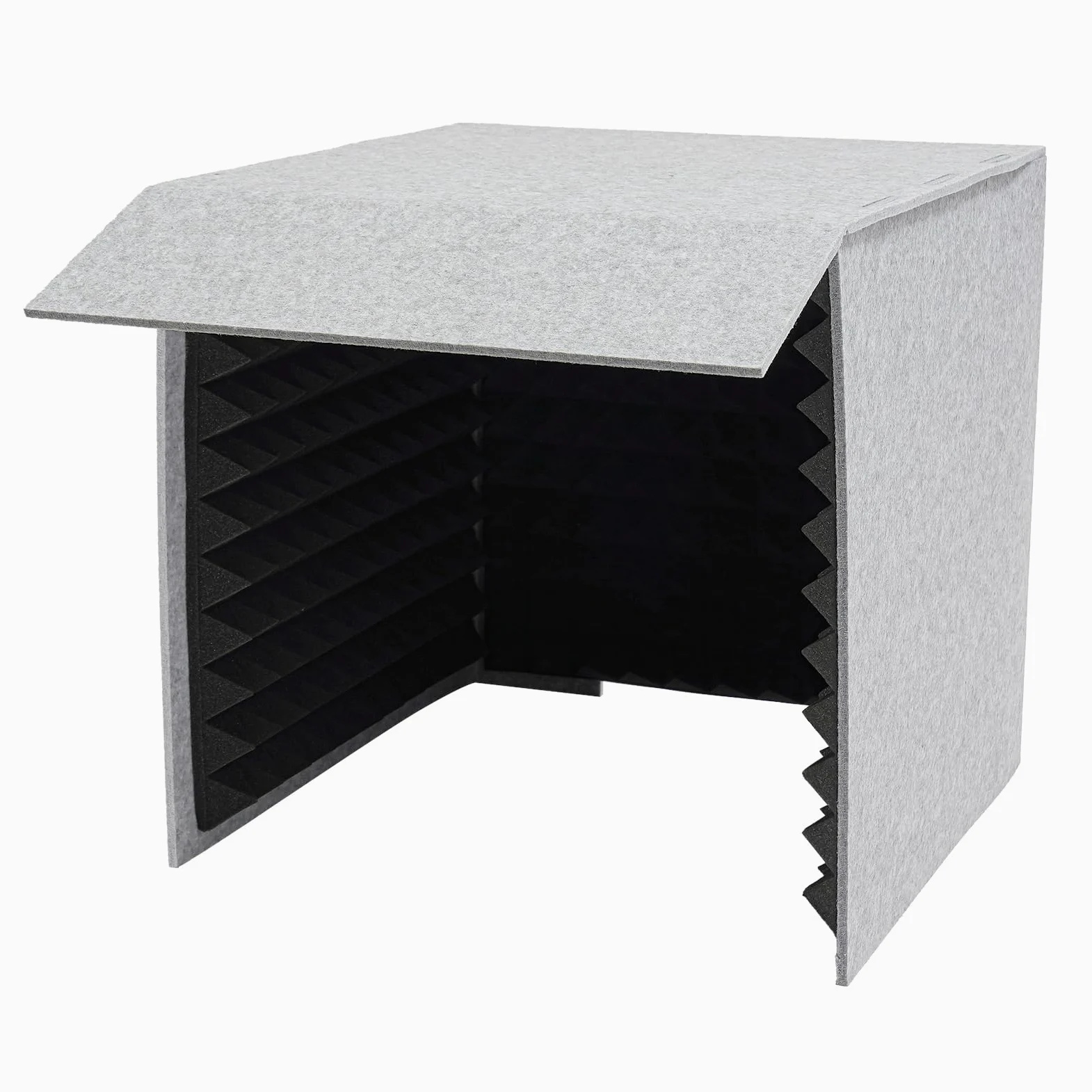 Copertura insonorizzante per desktop, cabina vocale, portatile, schermatura fonoassorbente, microfono in schiuma isolante, 60 x 60 x 60 cm, per registrazioni vocali e streaming live