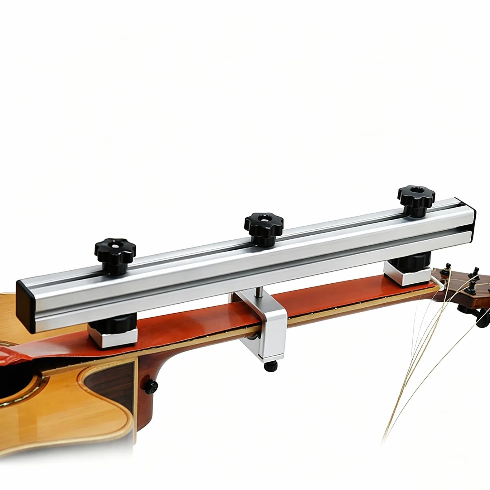 Piastra per il collo della chitarra, strumento di manutenzione professionale, regolabile da 120 a 480 mm, con cuscinetto riscaldante, per riparazione chitarra acustica/elettrica