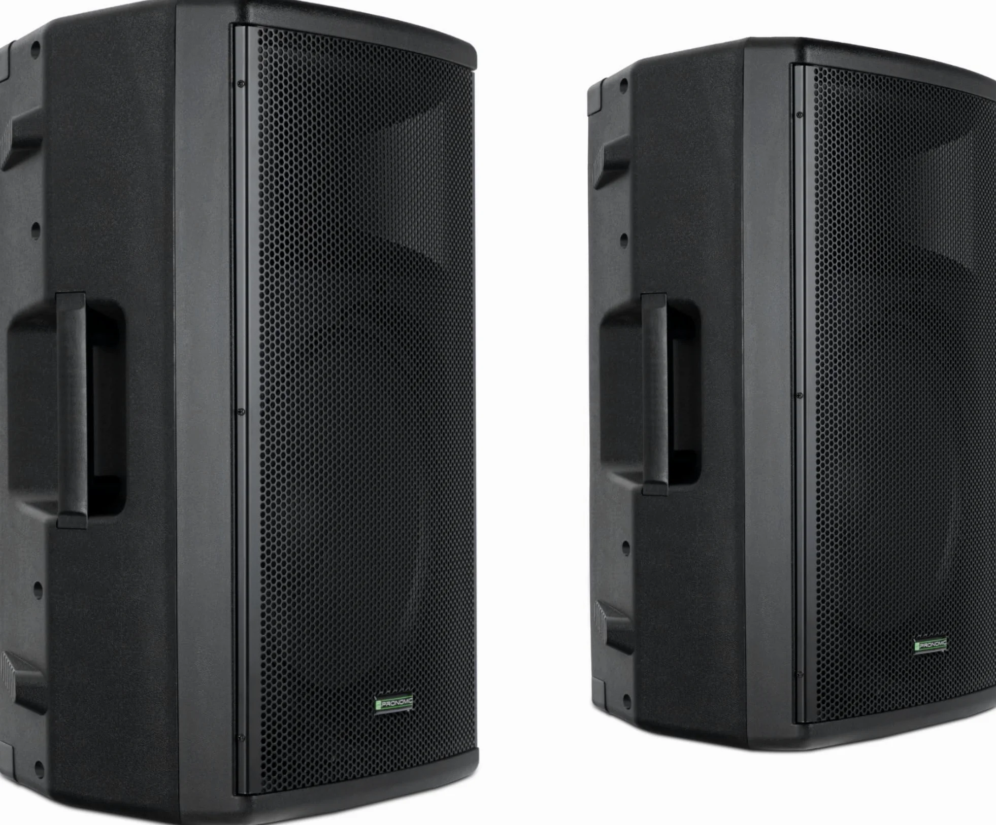 Pronomic E-212 MA Cassa Attiva 12" 500 Watt Set con Statavi, Altoparlanti | Woofer: 12" (305 mm), Tweeter: driver a compressione 1, SPL: 120 dB, Potenza: 120 Watt (RMS)/ 250 Watt (Peak), 35 mm), 8 kHz