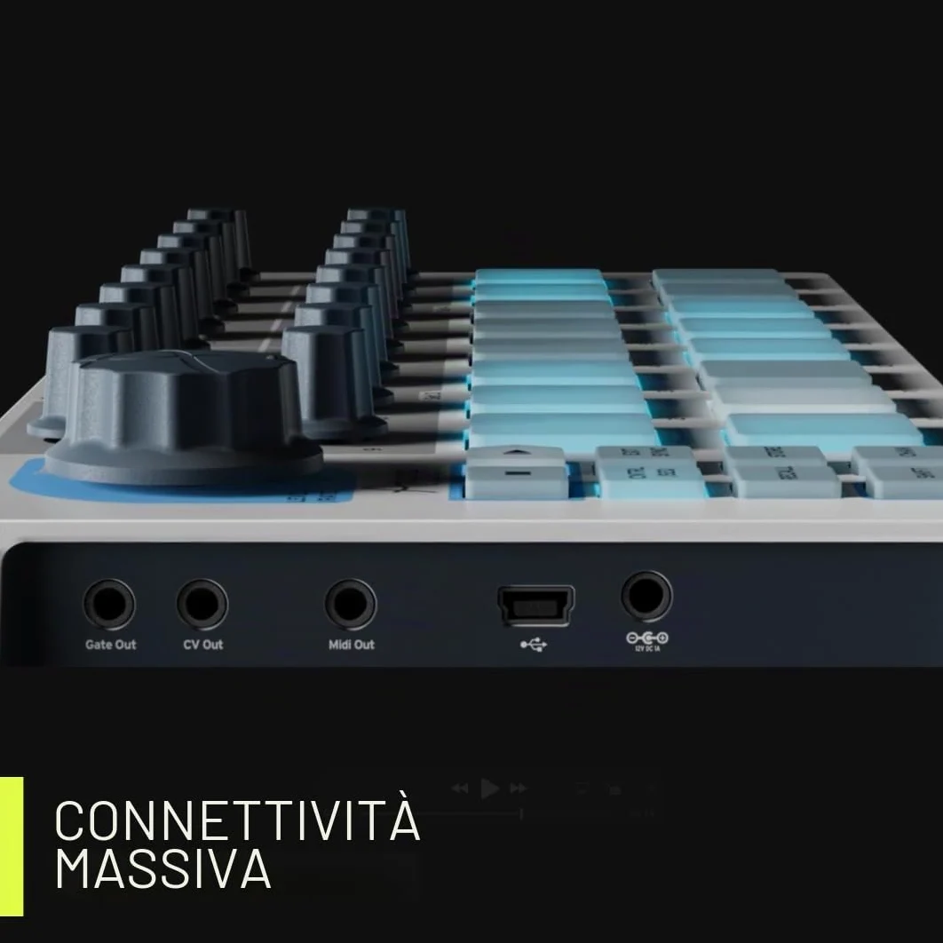 Arturia - Keystep 37 - Controller MIDI, sequencer, arpeggiatore e generatore di accordi creativo - Tastiera Slimkey a 37 note, controlli MIDI CC assegnabili, modalità Scale, connettività versatile