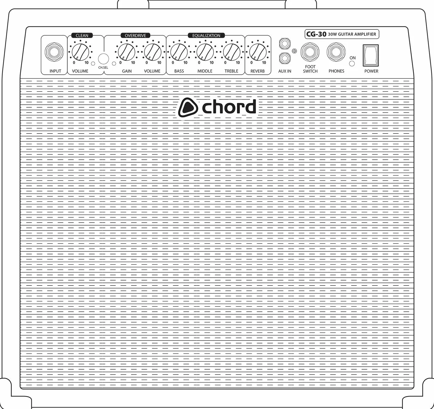 Chord | Amplificatore combinato per chitarra in stile retrò CG | 30W