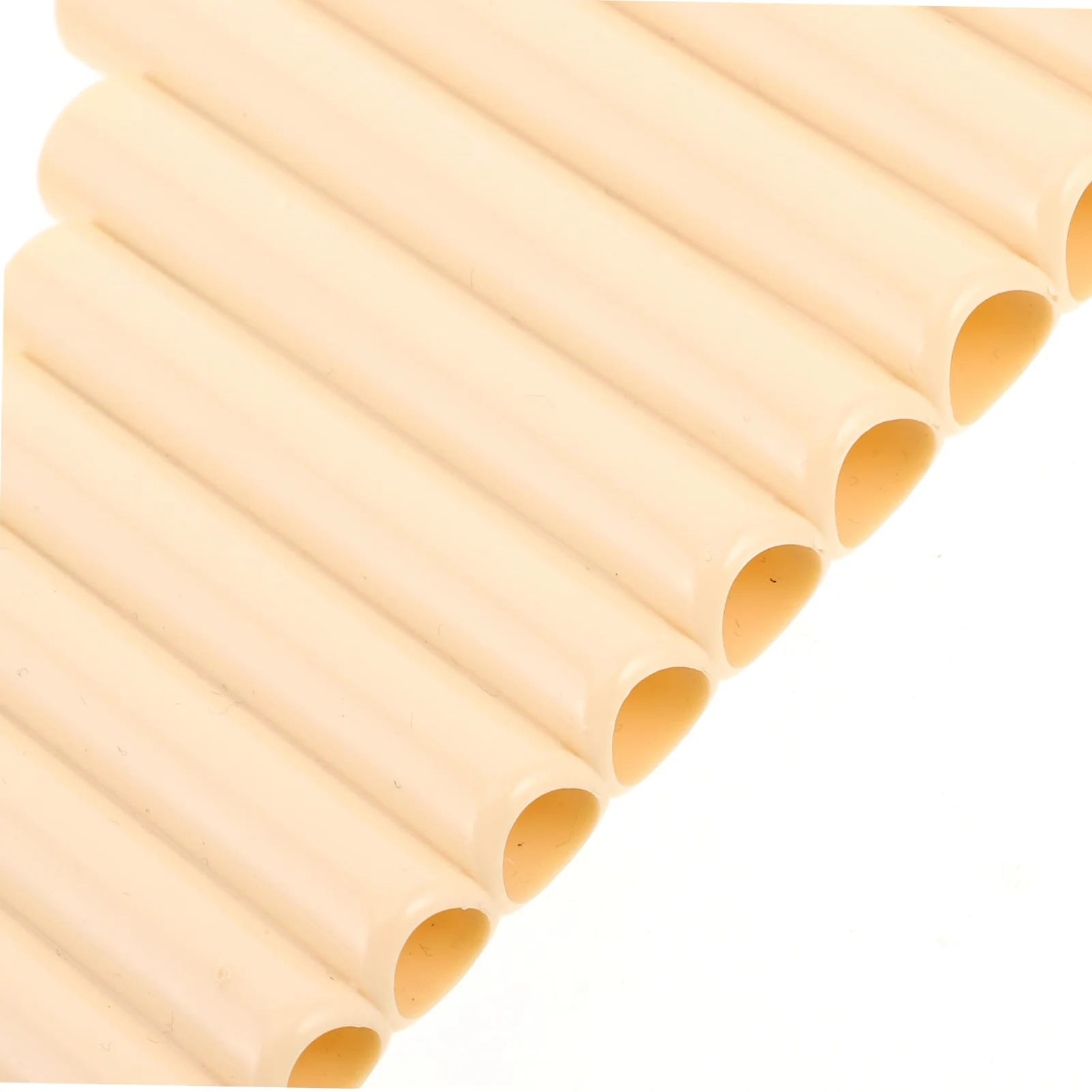Flauto di Pan Tradizionale G 22 Tubi Beige per Esecuzione | Musica Folk e Palco, Plastico, Orientabile da Lato Sinistro o Destro, per Principianti e Professionisti