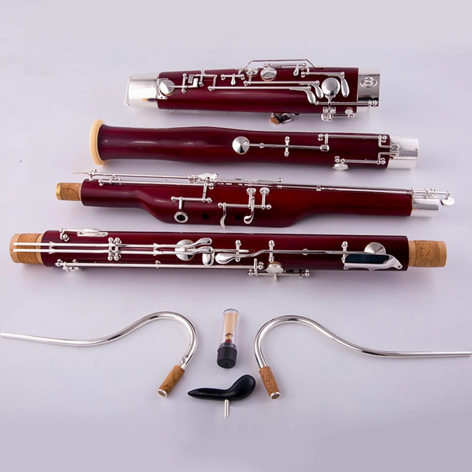 Fagotto Strumento Musicale Occidentale Fagotto Per Adulti In Acero Tono C Con Custodia E Accessori Set con Fagotto