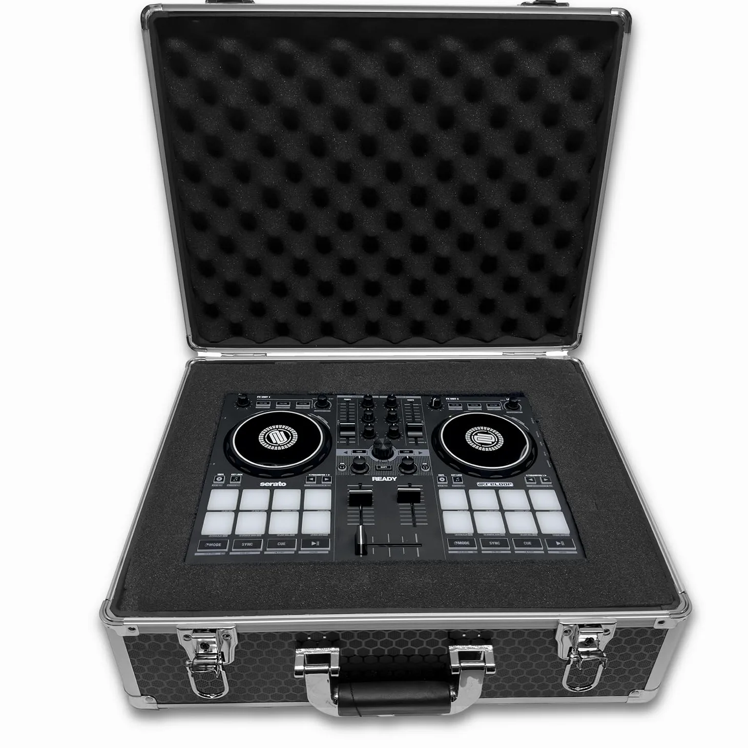 Protekt Plus Series Universal Utility Flight Case Pick and Fit Schiuma a cubetti, Black, 450 x 370 x 180mm, Custodia universale di volo