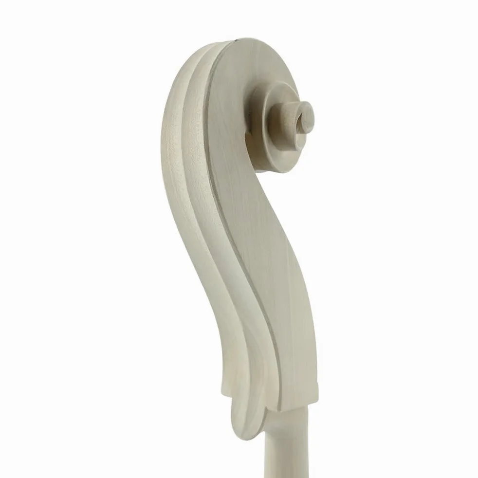 Manico verticale per contrabbasso 3/4, in legno d'acero, per riparazioni fai da te, ideale per strumenti di qualità, progetti, contrabbassi, sostituzione non porosa non finita (3/4)