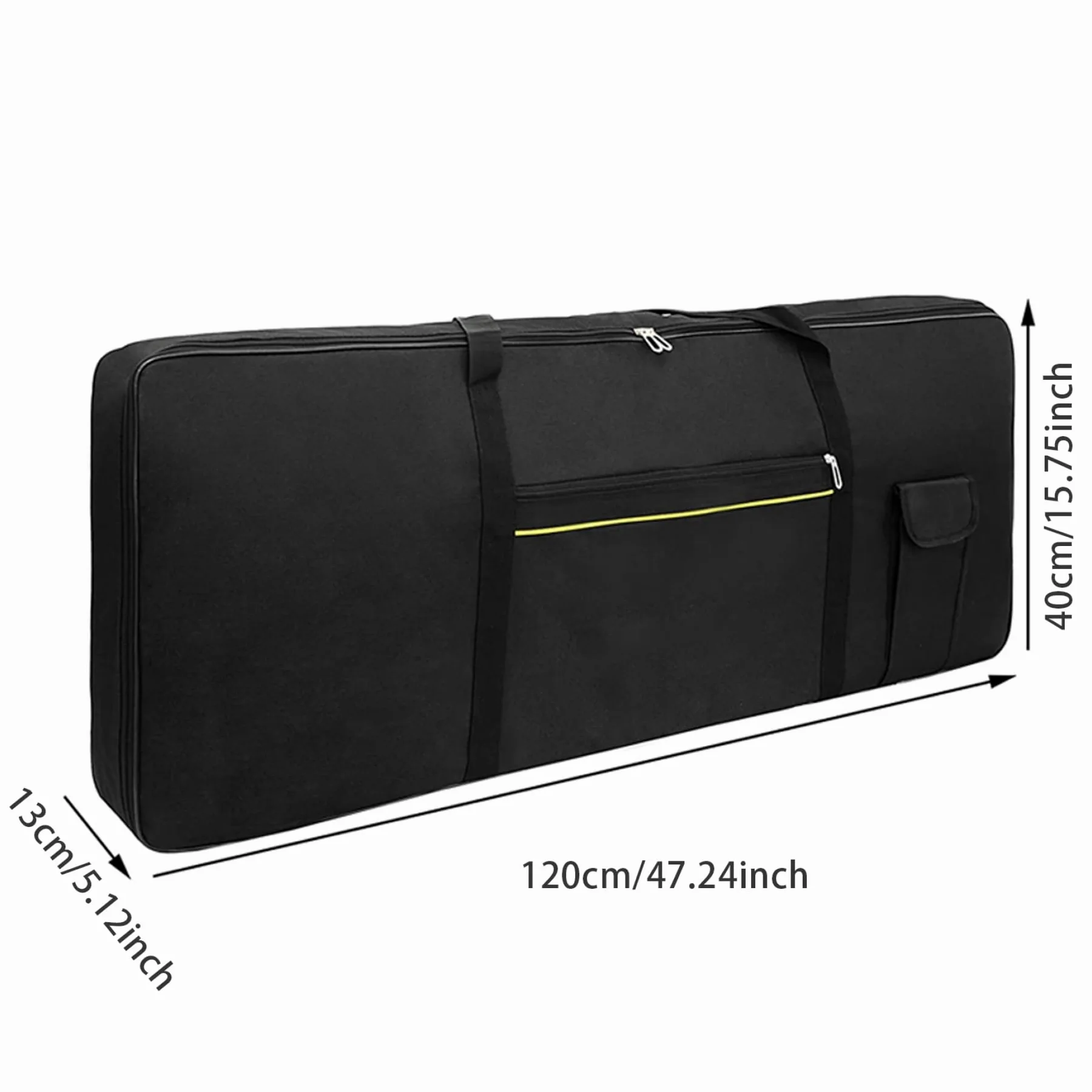 Borsa per tastiera 76 tasti Tastiera per pianoforte elettronica portatile imbottita Custodia per trasporto Custodia Gig 120x40x13 cm #1