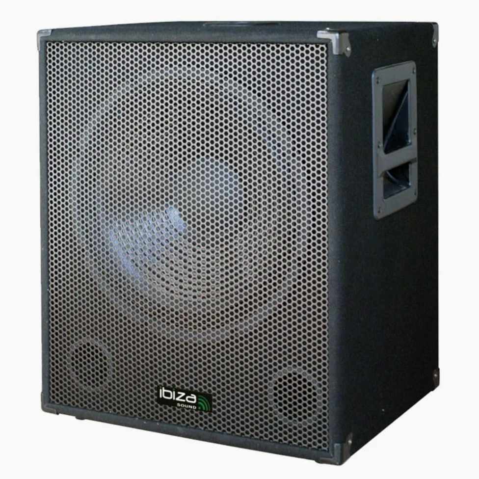 Ibiza Subwoofer 800W 15", 800 W, Nero