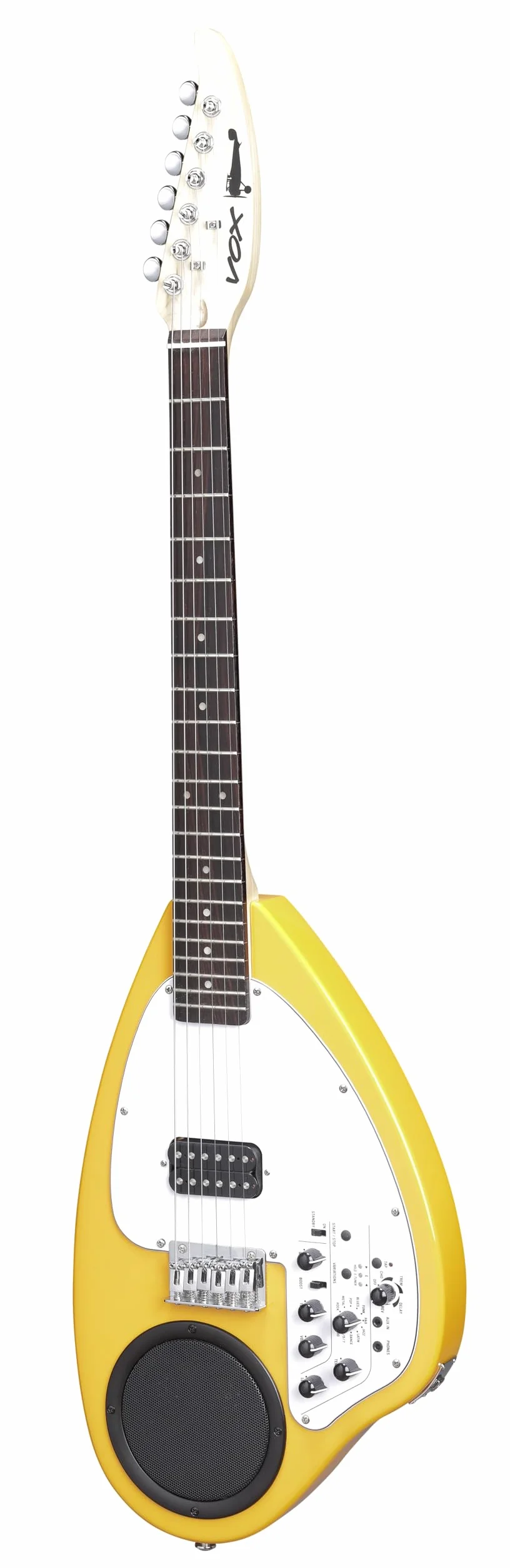 Vox APC-1 - Chitarra elettrica con amplificatore e altoparlante integrati, effetti e ritmo, colore: arancione