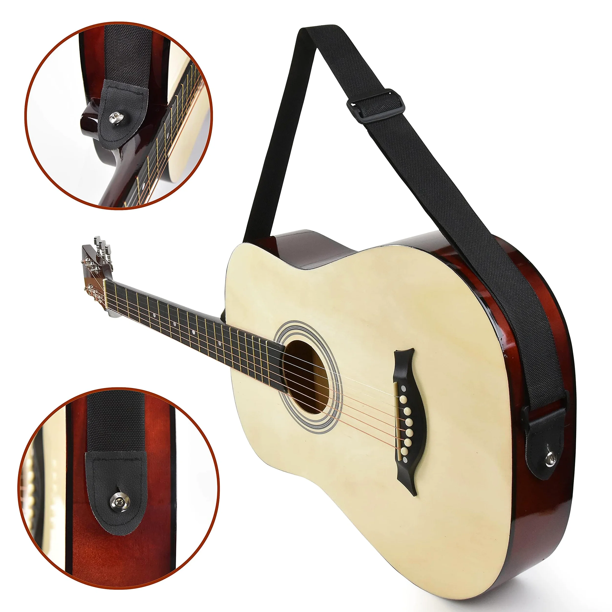 MasterPlay - Chitarra acustica classica per bambini da 76,2 cm, per principianti, kit di base per corde acustiche: borsa per chitarra, accordatore, tracolla, corde extra, plettri, panno di lavaggio