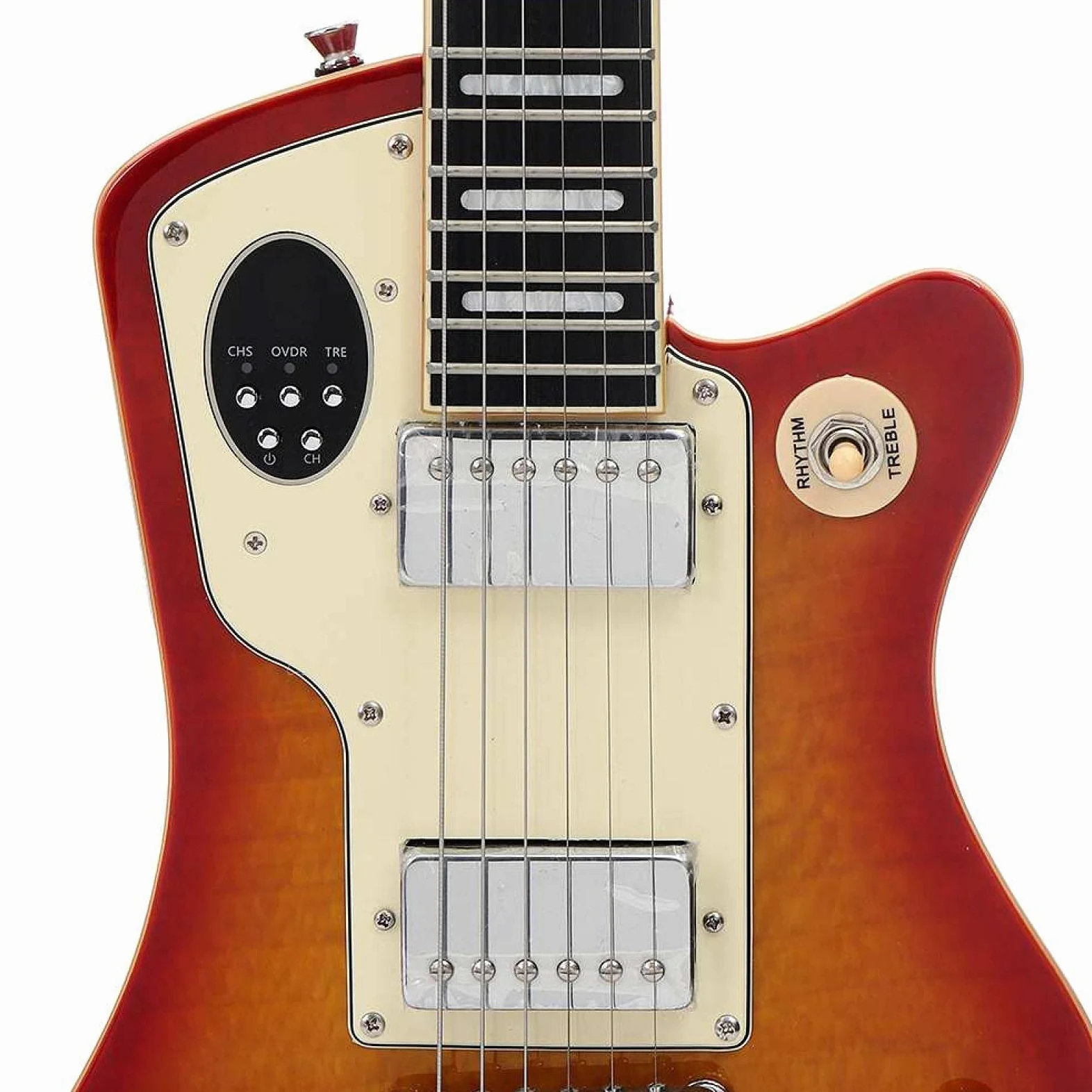 Strumenti musicali multifunzionali per chitarra elettrica con effetti CHS OVDR TRE rossi