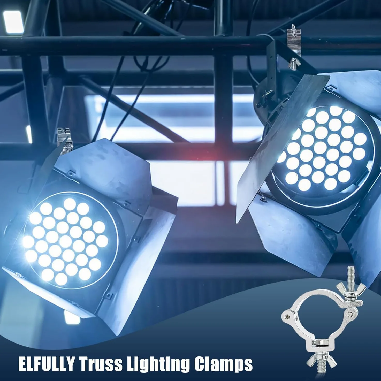 Morsetto Per Luci Da Palcoscenico,10pcs Gancio In Lega Di Alluminio Truss,Per Lampada 48-52mm,100 Kg Di Carico Forte,Per Faretti,Illuminazione Palcoscenico,Accessori Per l'Illuminazione Del Partito