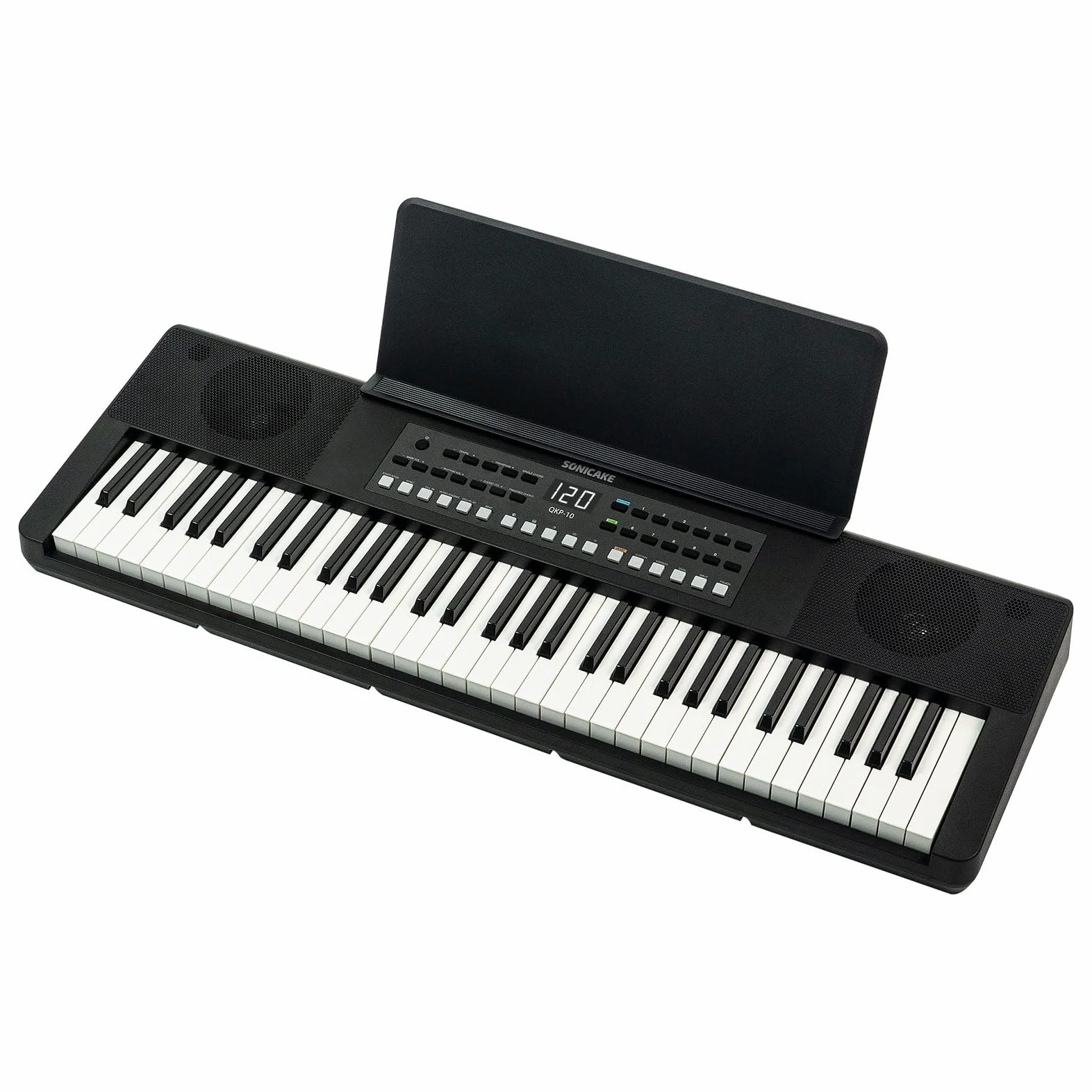 SONICAKE 61 tasti Piano Tastiera digitale per principianti Altoparlanti Bluetooth integrati, cuffie, 300 toni, 300 ritmi e 80 demo