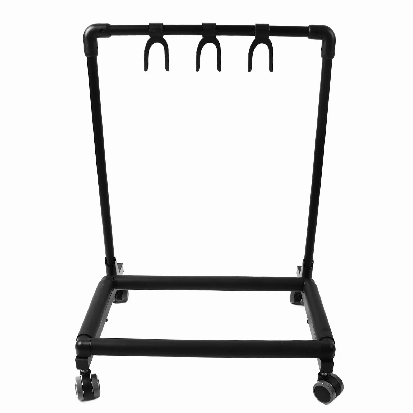 Sorandy Supporto Multi Chitarra, Supporto Espositore Resistente in Metallo Ed EVA con Ruote per Negozi, Ideale per Chitarre Acustiche Ed Elettriche (FL13W)