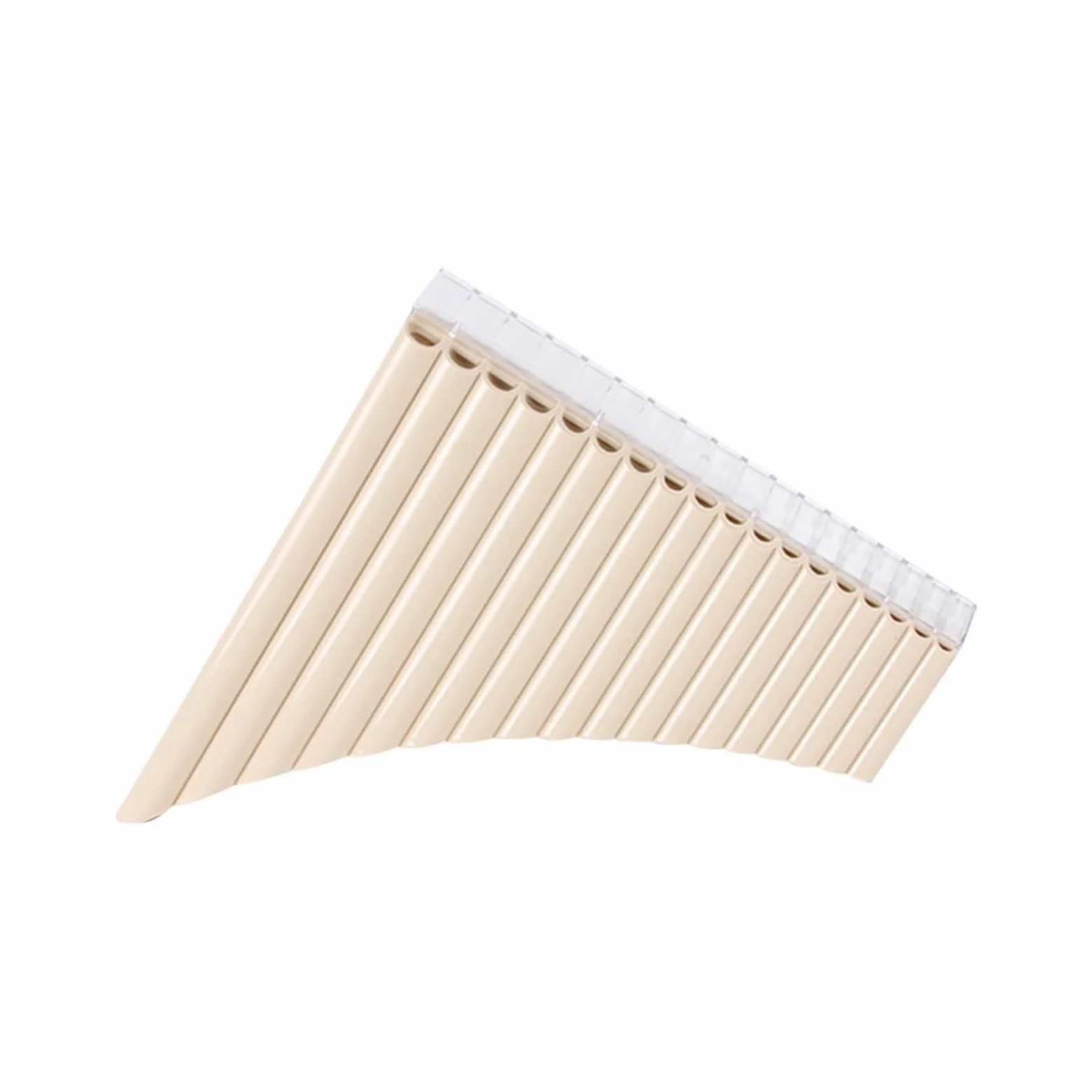Flauto di Pan Flauto di Pan A 18 Tubi Flauto di Pan con Chiave C Flauto di Pan con Bocchino Strumento A Fiato per Studenti Principianti (Color : White)