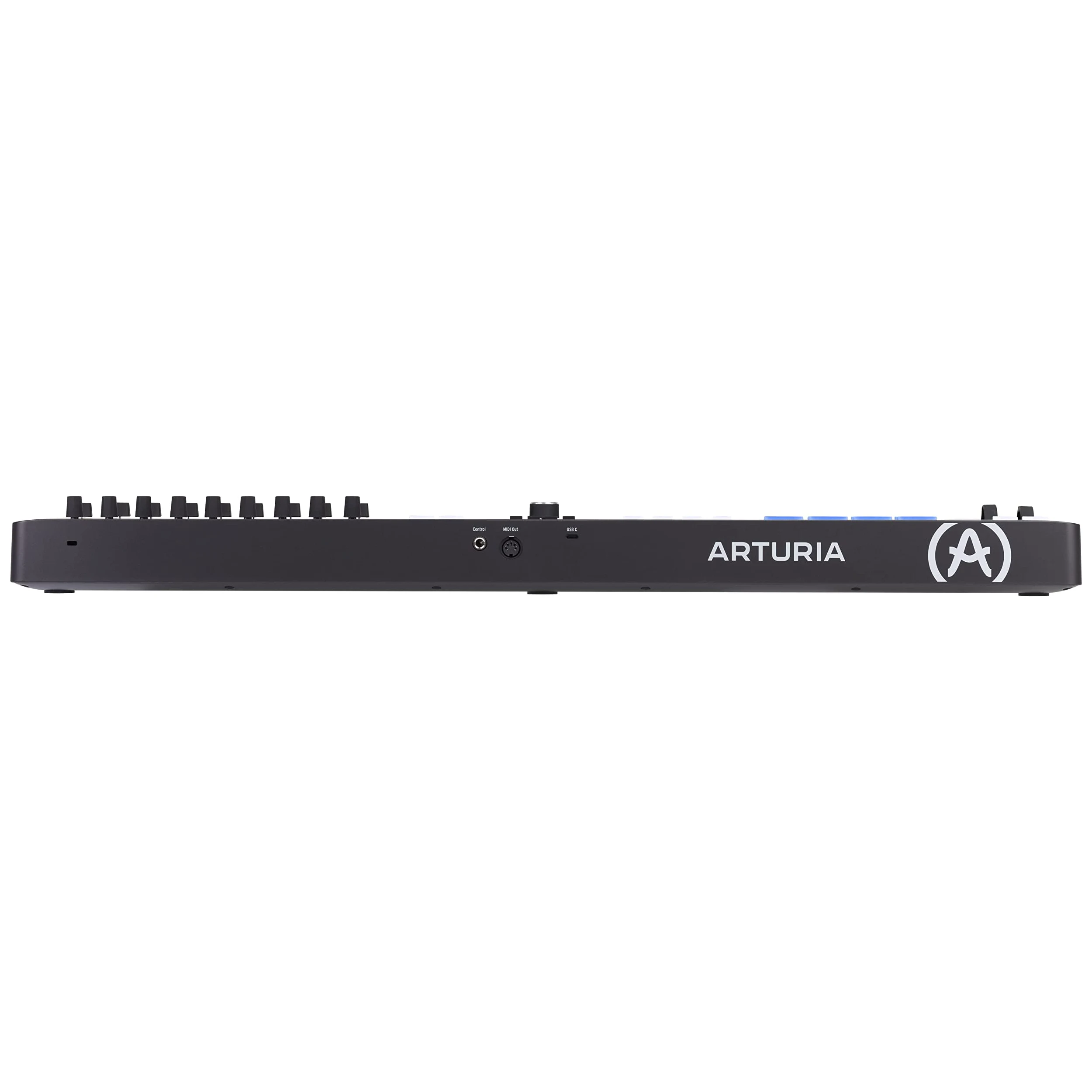 Arturia - KeyLab Essential 49 mk3 - Controller MIDI a tastiera per la produzione musicale - 49 tasti, 9 encoder, 9 fader, 1 Modulation Wheel, 1 rotellina del Pitch Bend, 8 pad - Bianco