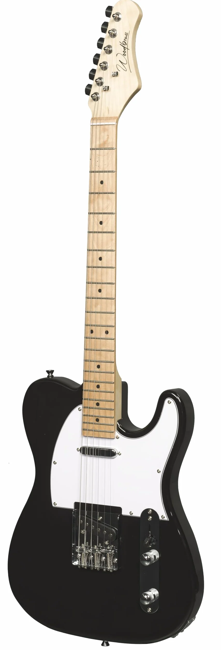 Woodbrass TL100 - Chitarra elettrica per principianti, con corpo a T tiglio, stile country, hard, rock