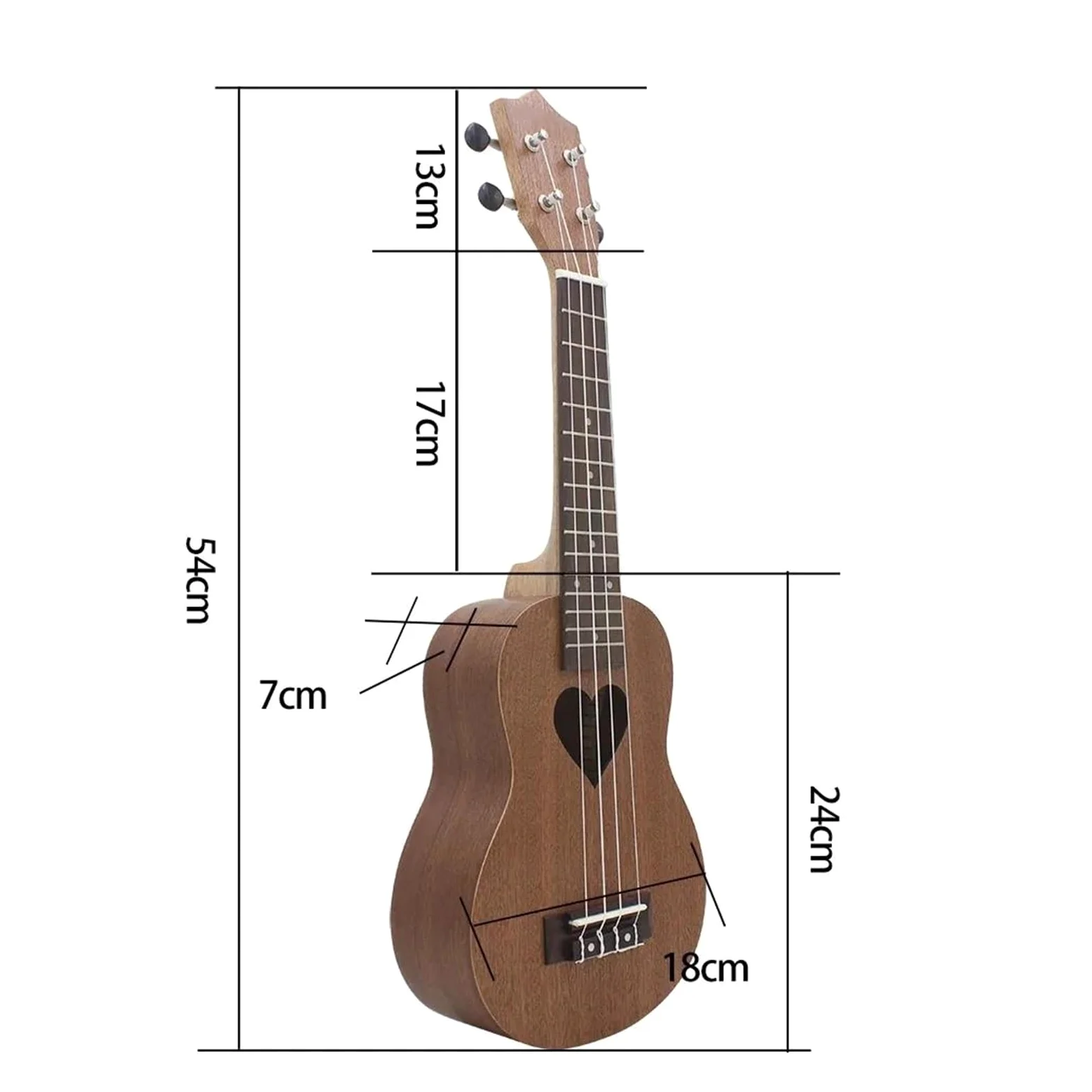 Ukulele Professionale A 4 Corde Da 21 Pollici Progettato Professionalmente Include Custodia Morbida E Accessori Ukulele