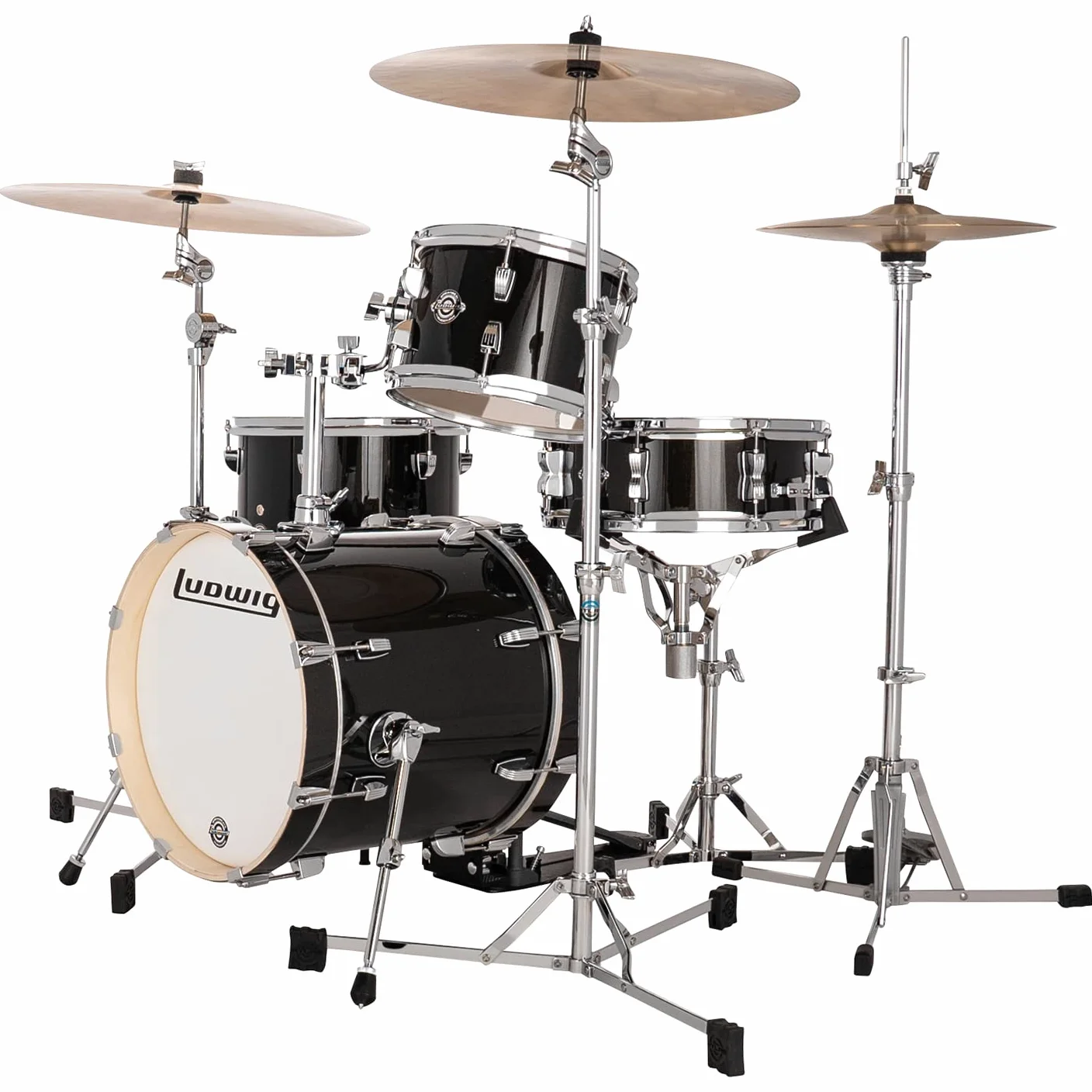 Ludwig LC2791 Breakbeats Shell-Set Black Sparkle - Set di fusti per batteria
