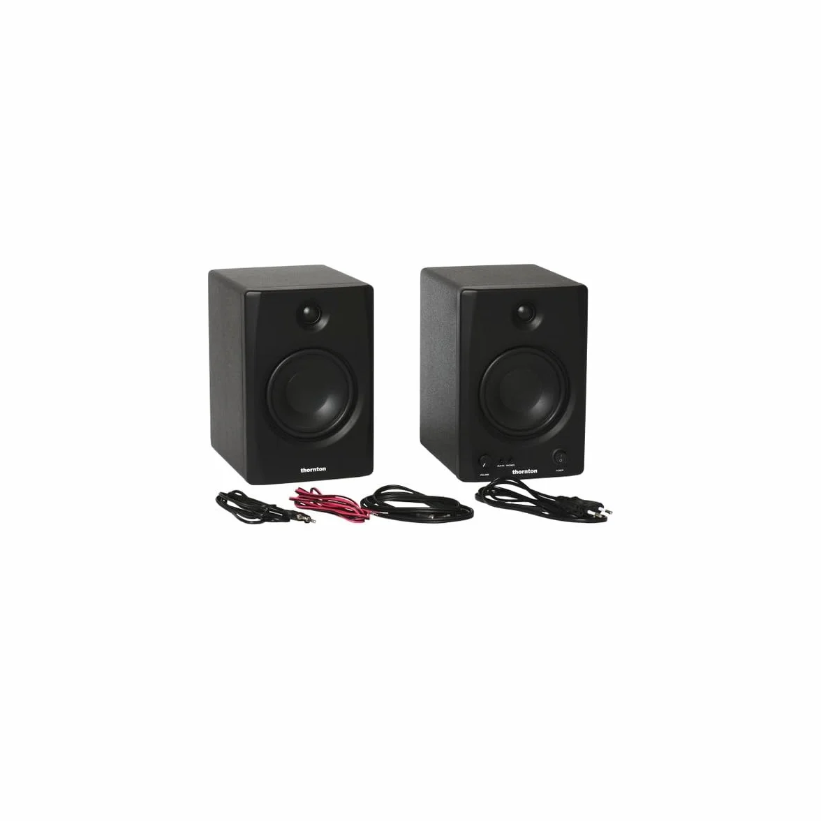 Monitor da studio attivi Thornton Pure 50 (coppia) - 60 W Classe D, ingressi bilanciati/sbilanciati, uscita cuffie, accordatura acustica e BT
