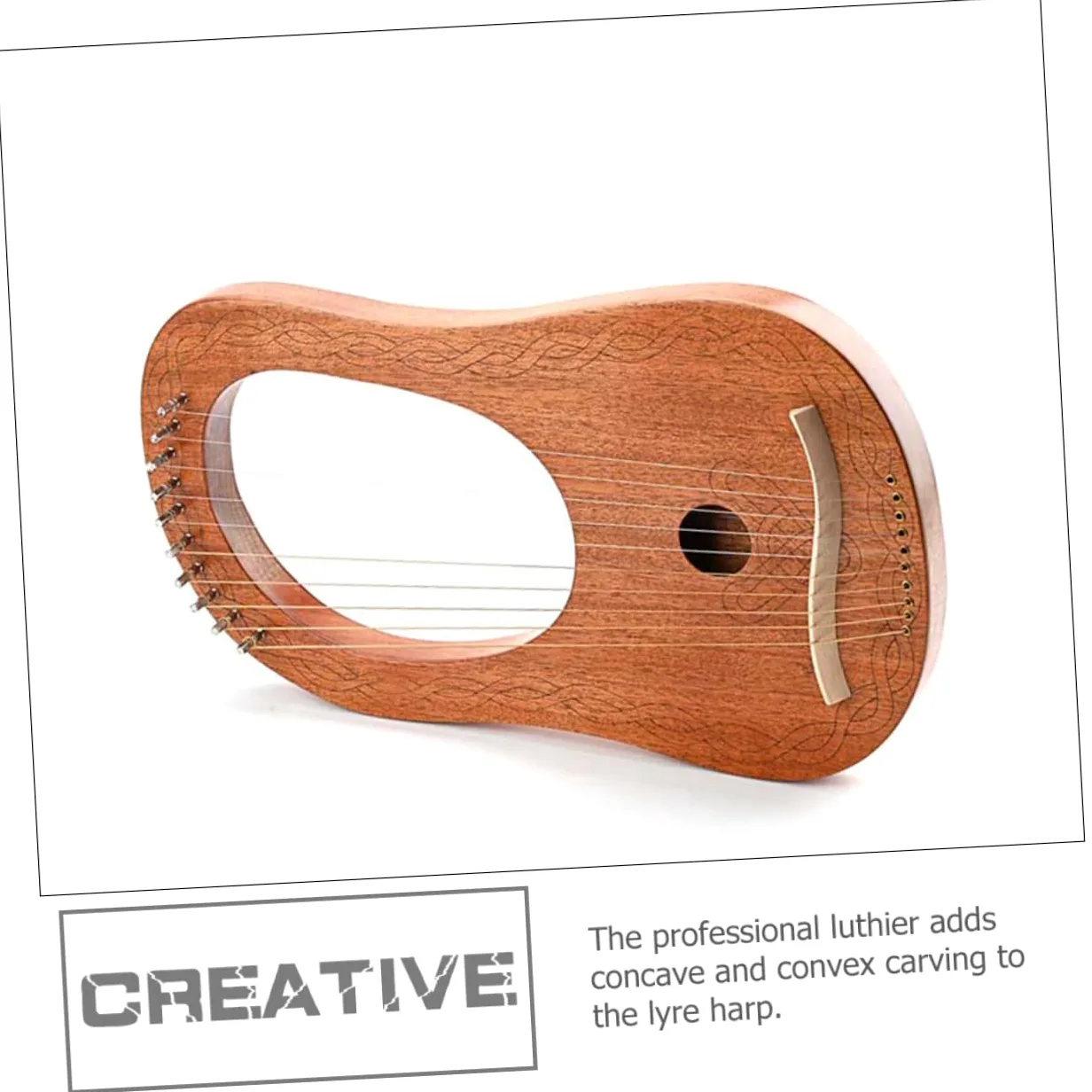 SUPVOX Arpa Lira in Legno Portatile Corda Resistente Kit Di Strumenti Musicali Per Principianti e Amanti Strumento Musicale Orchestrale Per Ragazza e Adulti