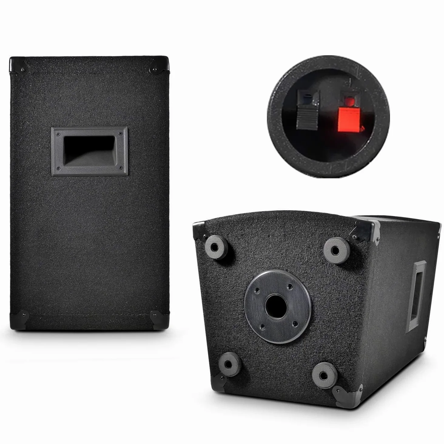 Una coppia di diffusori passivi SONO DJ PA 10"/ 25 centimetri 2x250W con LED integrati 2 vie bass reflex