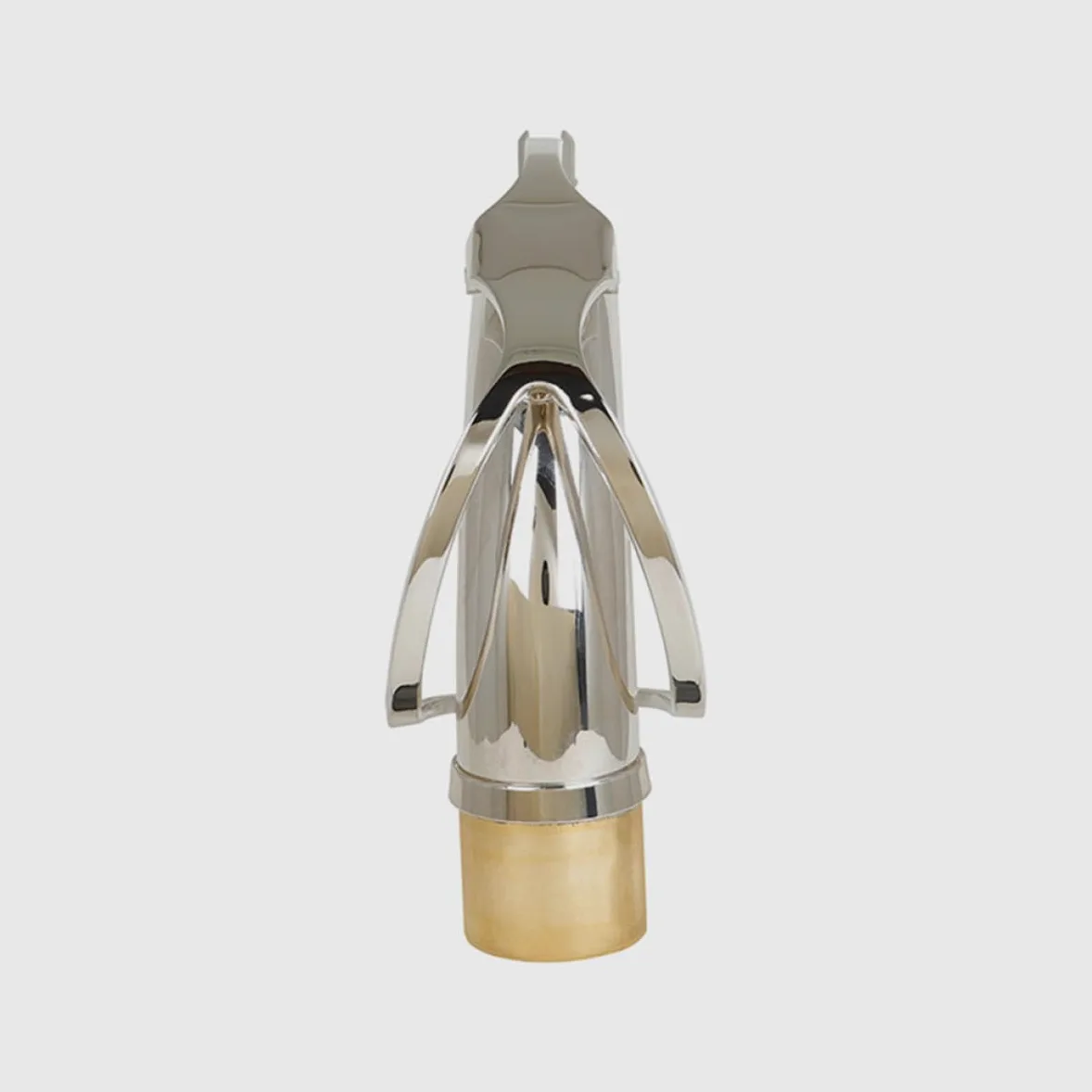 POPETPOP Collo Accordatura in Si Bemolle Diametro 27,5mm per Curvo in Ottone Placcato Argento Facile Installazione e Manutenzione Sassofono Tenore